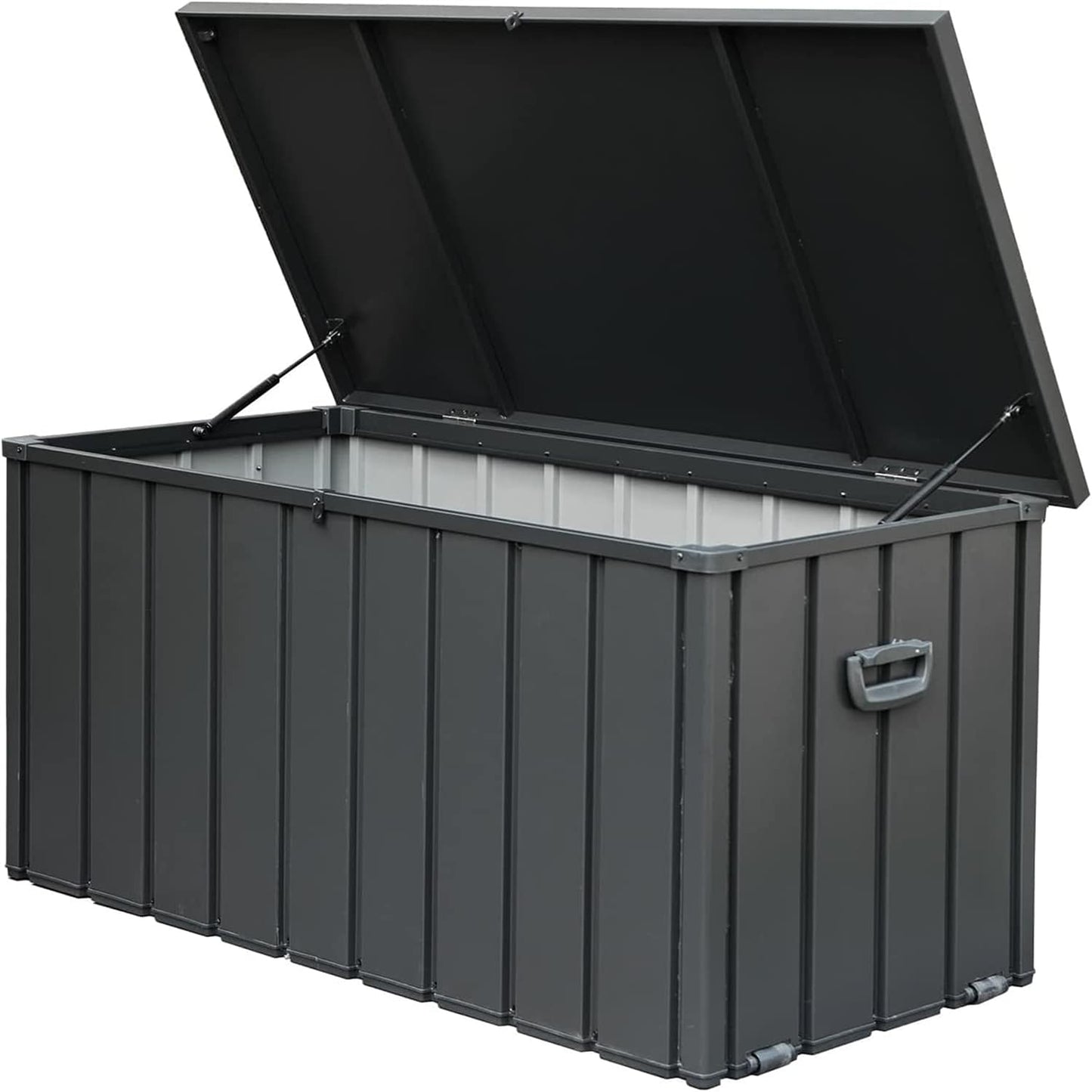 Dimakai 54.3-in L x 29.2-in 200-Gallon Gray Metal Deck Box