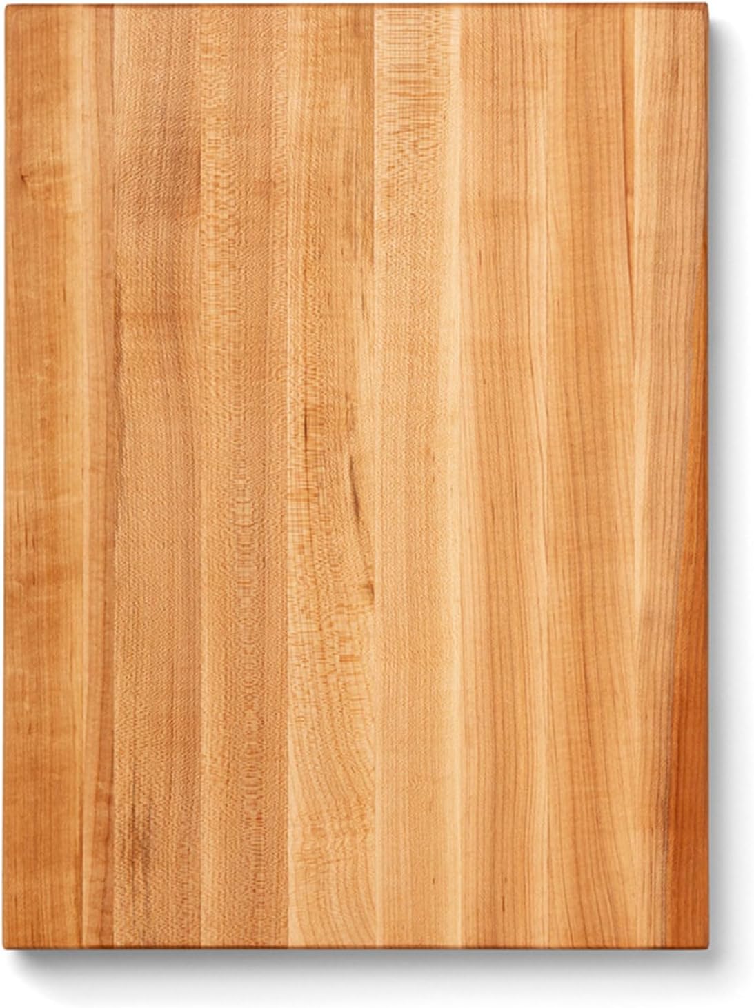 John Boos R-Board Series Rectangular Wooden Maple Cutting Board 20\u201Dx15\u201D \u2013 1.5\u201D Thick, 12-lb Reversible Butcher Block with Edge-Grain & Finger Grips \u2013 Made in the USA