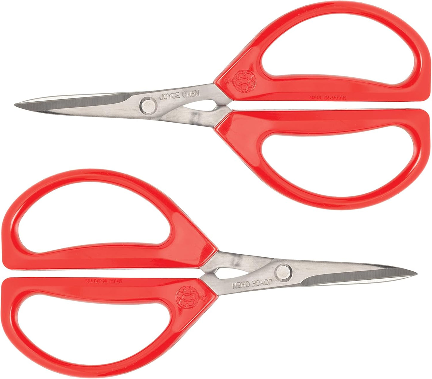 Joyce Chen Original Unlimited Kitchen Scissors All Purpose Kitchen Shears With Comfortable Handles, Red, 2 Pack
