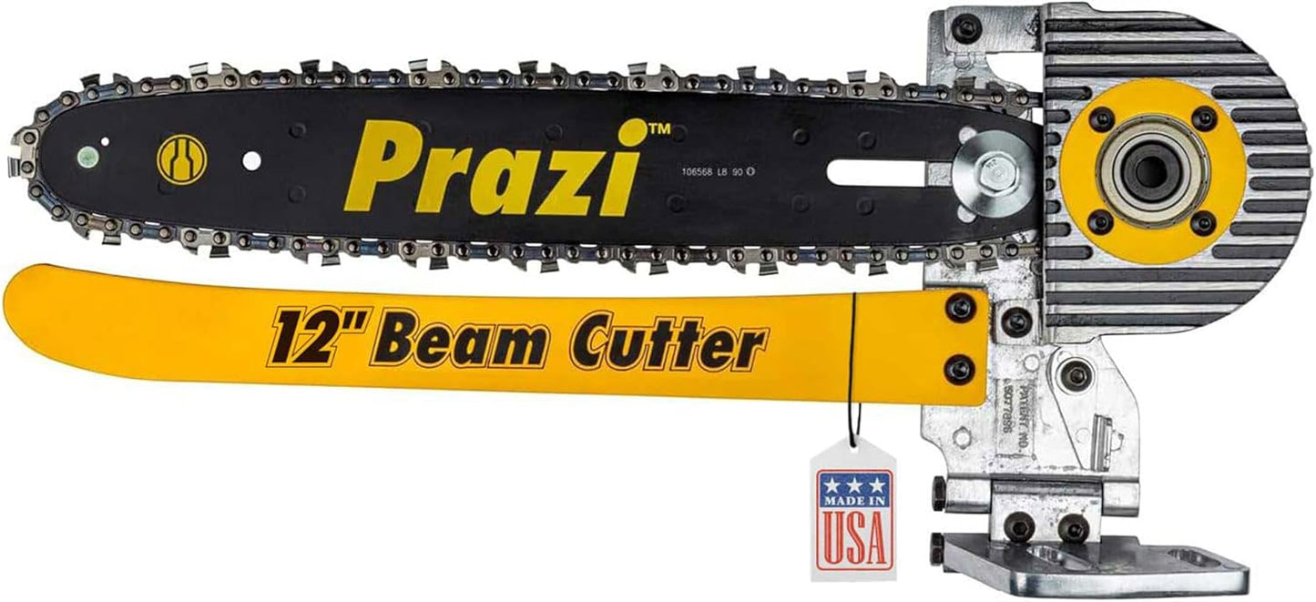 Prazi 12" Beam Cutter Attachment for Worm Drive Circular Saws \u2013 Model PR7000 for 7-1\/4"-8-1\/2" Worm Drive Saws \u2013 American Owned Company \u2013 Increase Cut Depth from 2-1\/2\u201D to 12\u201D