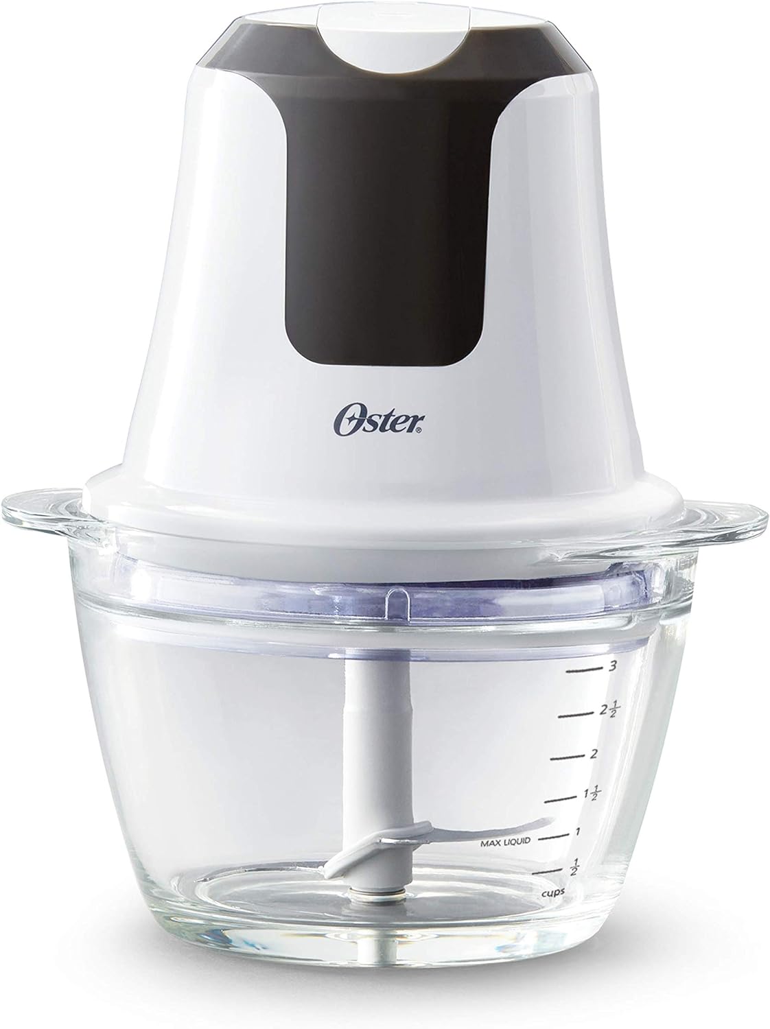 Oster 3-Cup Mini Food Chopper with Glass Bowl, for Kitchen Prep