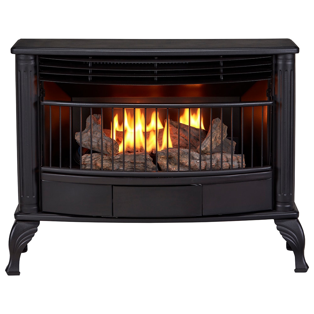Duluth Forge 34-in Black Ventless Liquid Propane Gas Fireplace
