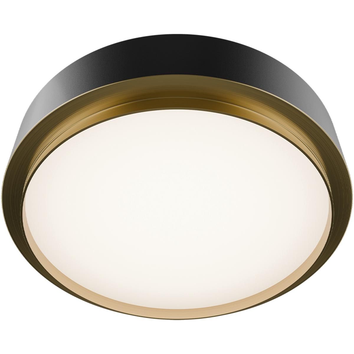 WAC Lighting FM-20515-27-BK/AB Salvo Flush Mount Black and Aged Brass