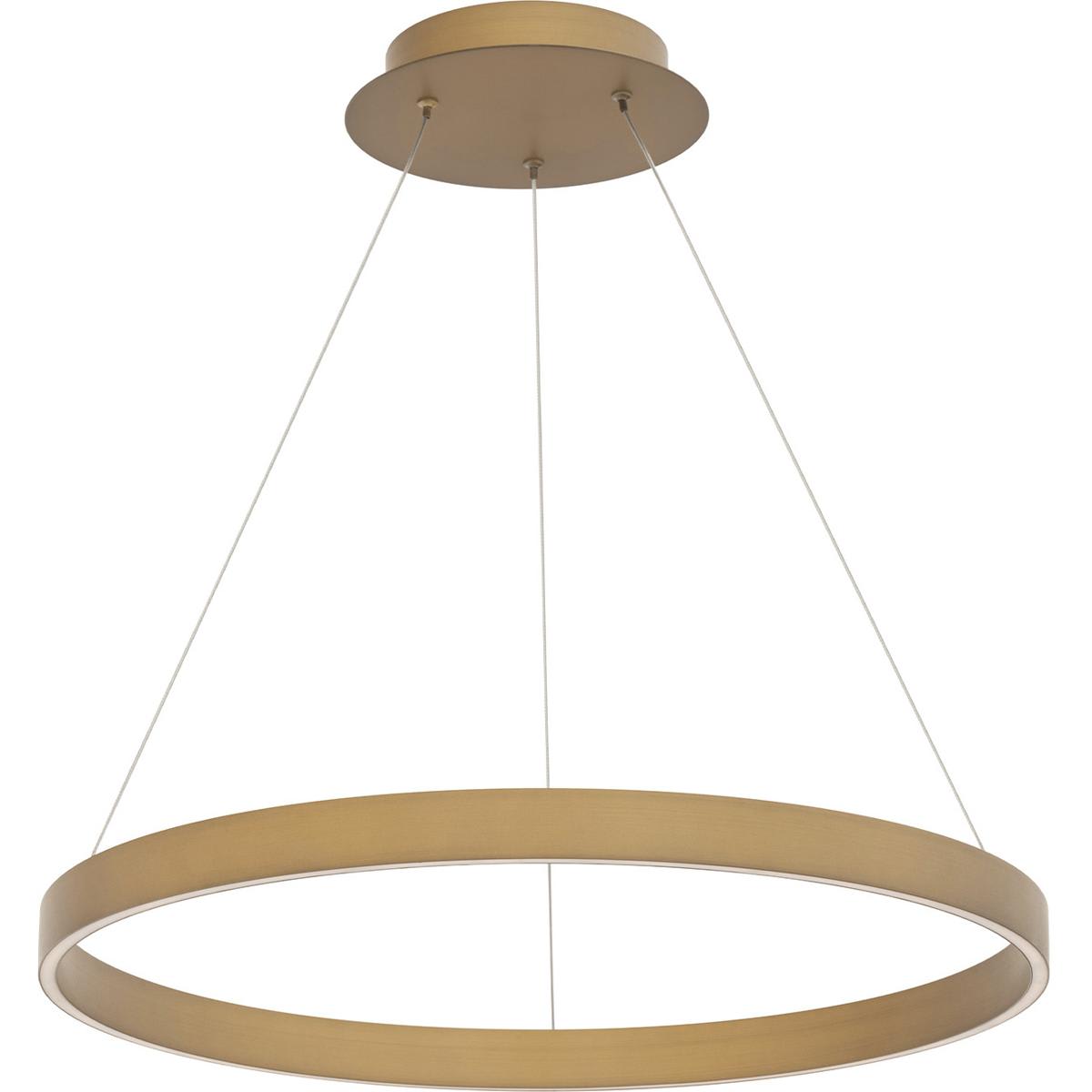 WAC Lighting PD-81124-AB Sirius LED 24 inch Aged Brass Pendant Ceiling Light dweLED