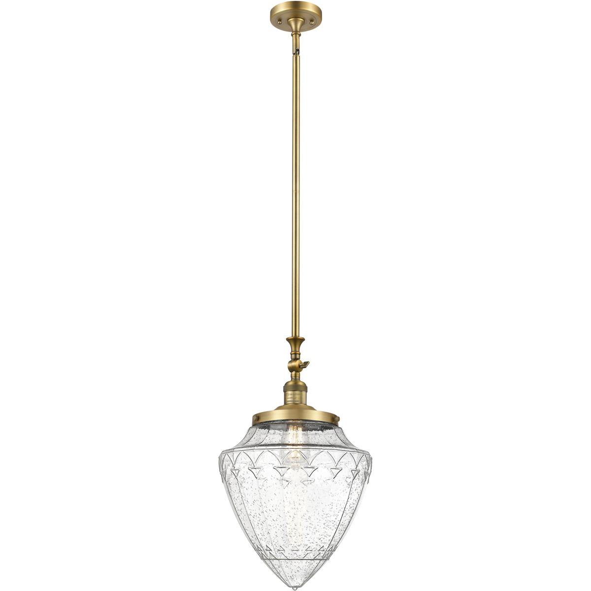Innovations Lighting 206-BB-G664-12-LED Franklin Restoration Bullet Mini Pendant Brushed Brass