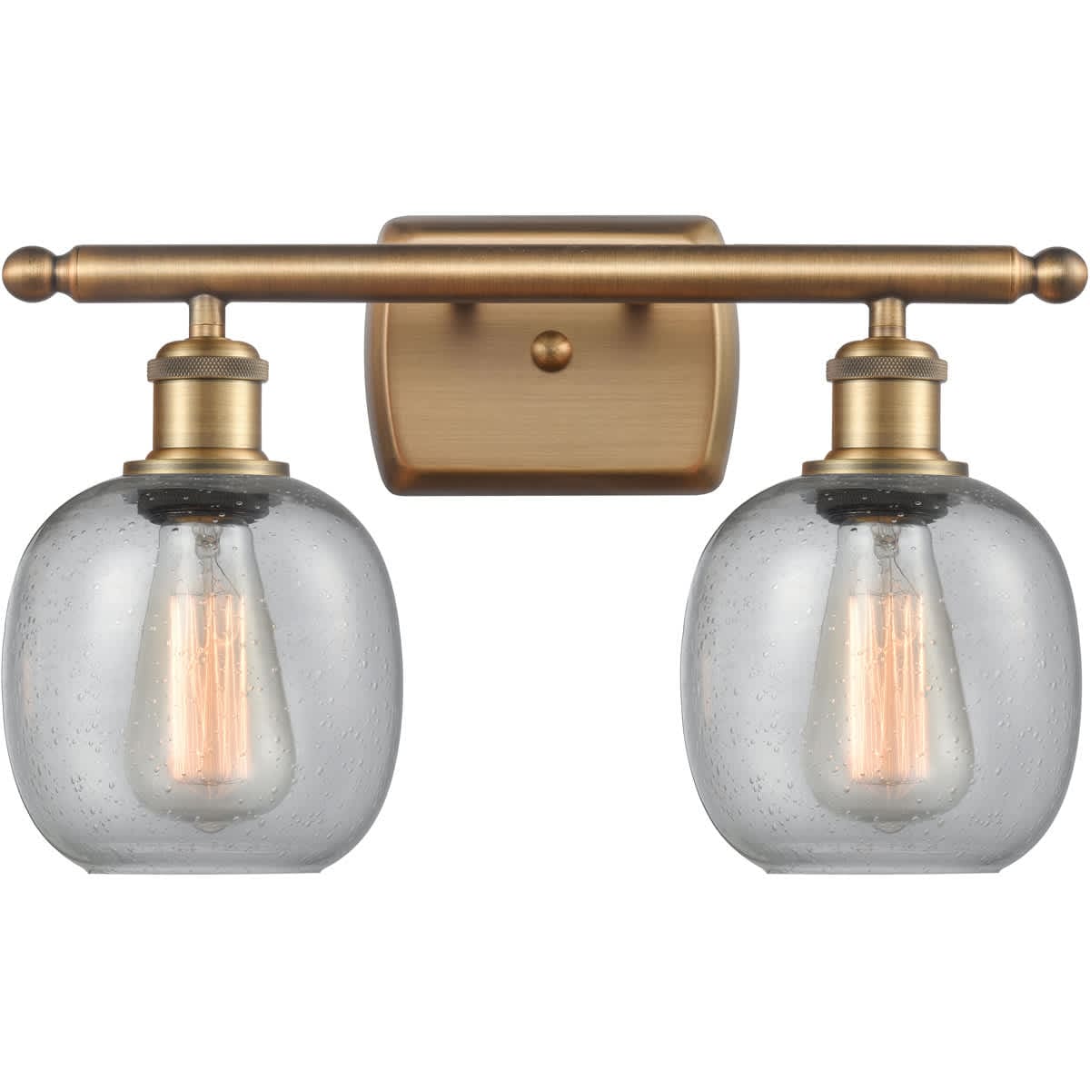 Innovations Lighting 516-2W-BB-G104 Ballston Belfast Bathroom Vanity Light Brushed Brass