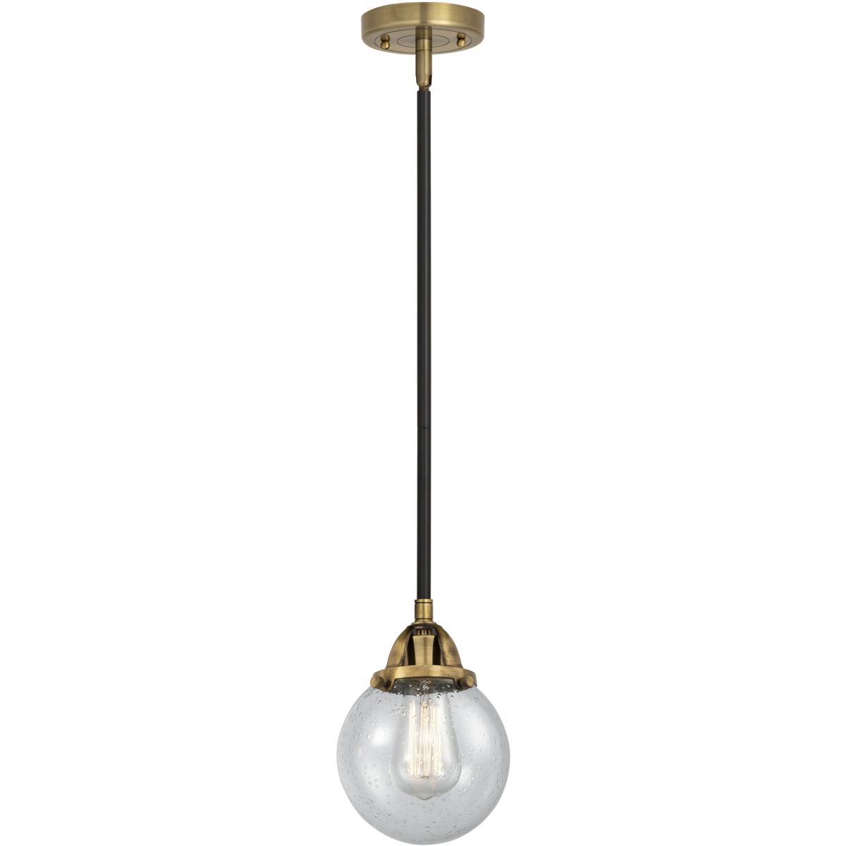 Innovations Lighting 288-1S-BAB-G204-6-LED Nouveau 2 Beacon Mini Pendant Black Antique Brass
