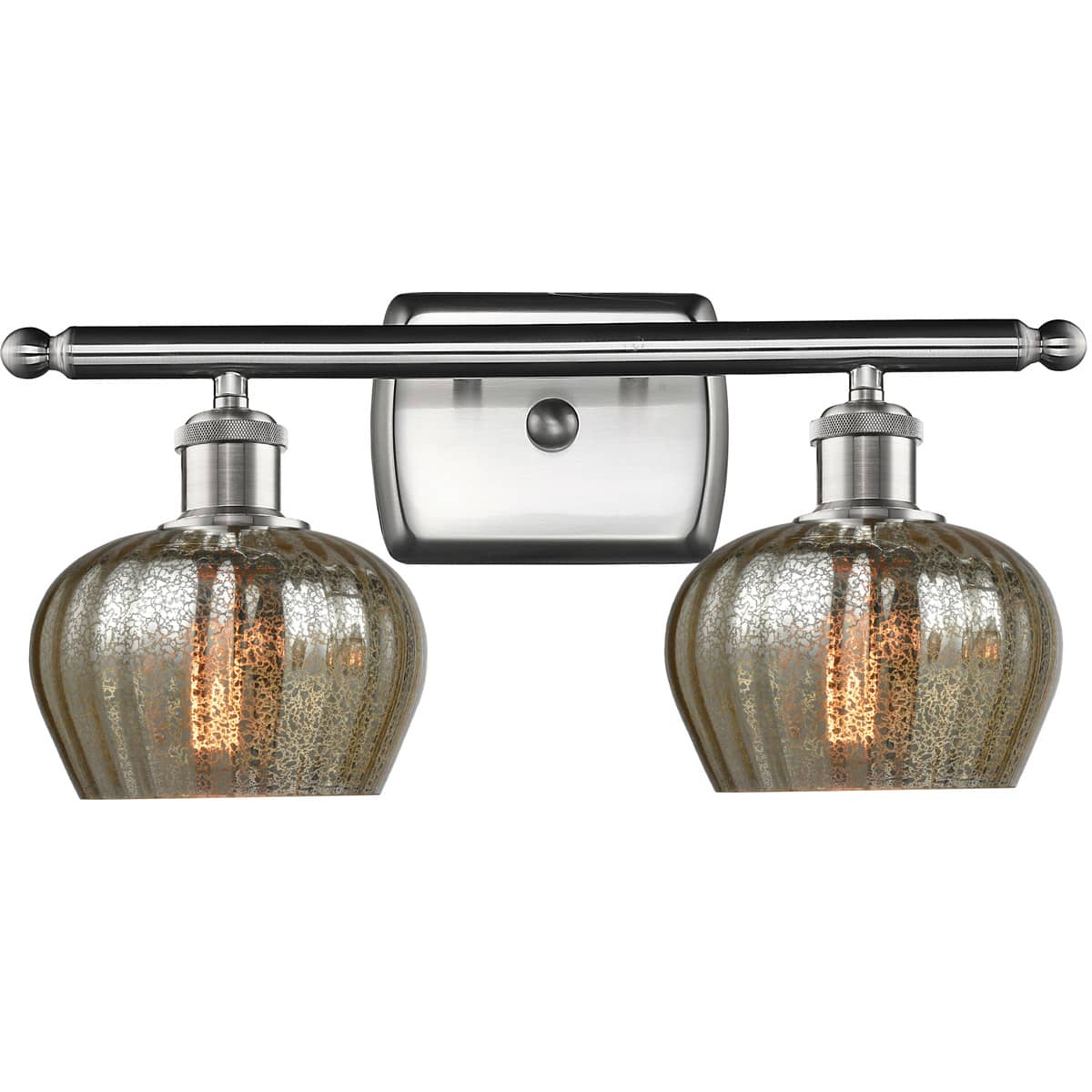 Innovations Lighting 516-2W-SN-G96-LED Ballston Fenton Bathroom Vanity Light Brushed Satin Nickel