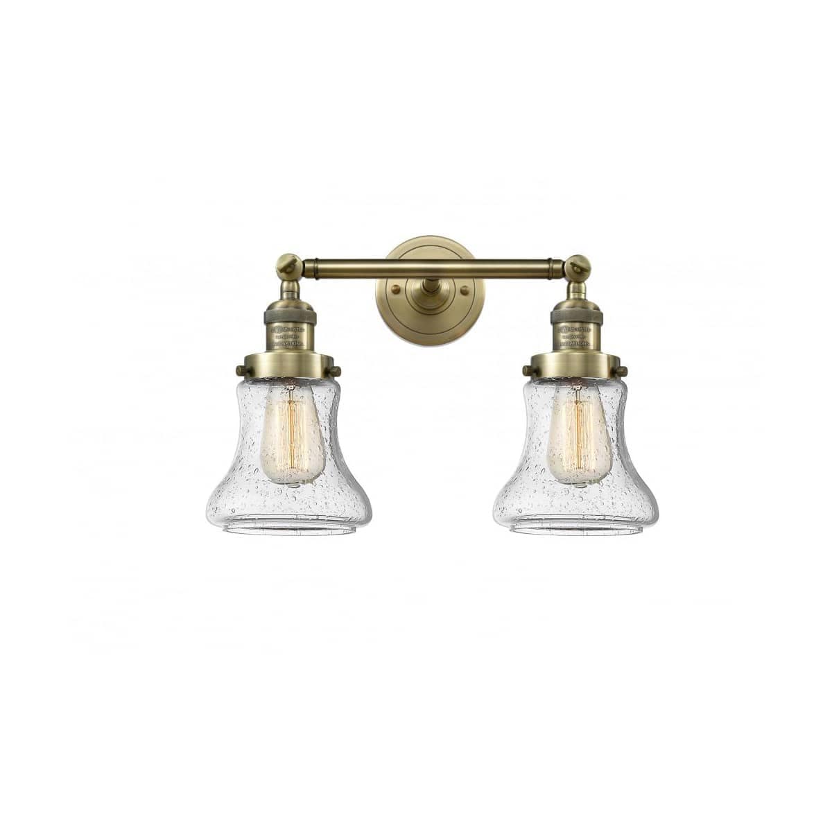 Innovations Lighting 208-AB-G194 Franklin Restoration Bellmont Bathroom Vanity Light Antique Brass
