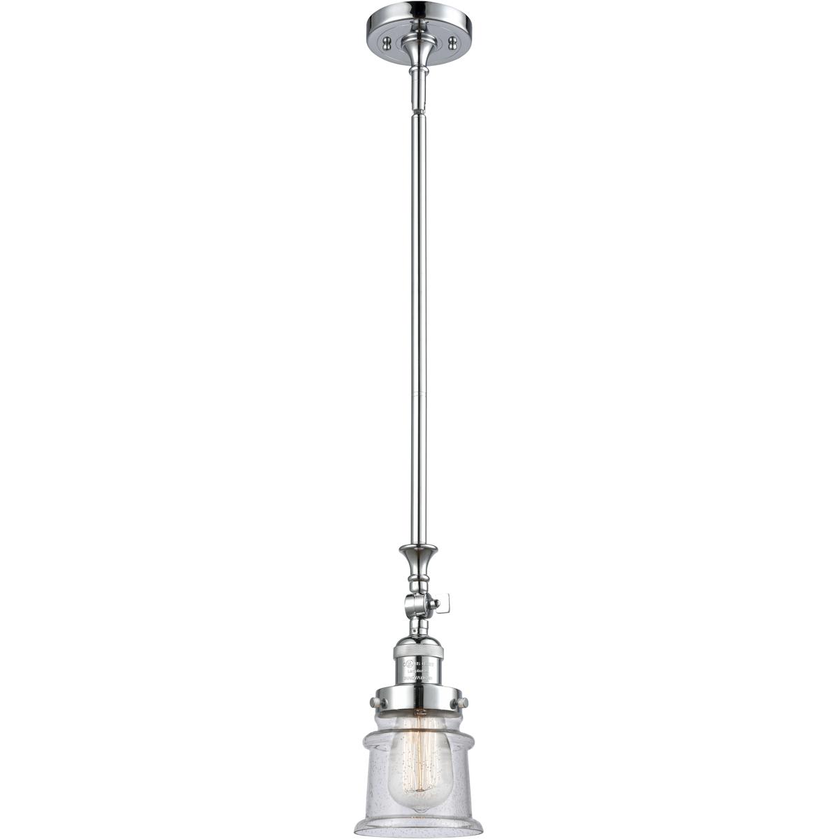Innovations Lighting 206-PC-G184S-LED Franklin Restoration Canton Mini Pendant Polished Chrome