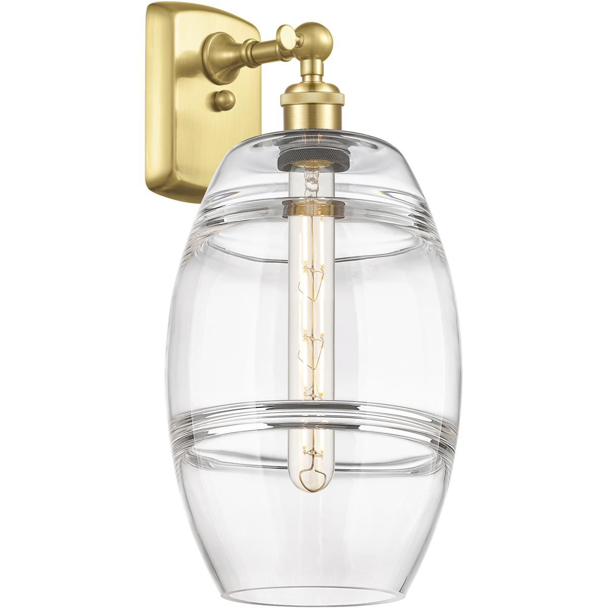 Innovations Lighting 516-1W-SG-G557-8CL Ballston Vaz 1 Light 8 inch Satin Gold Sconce Wall Light