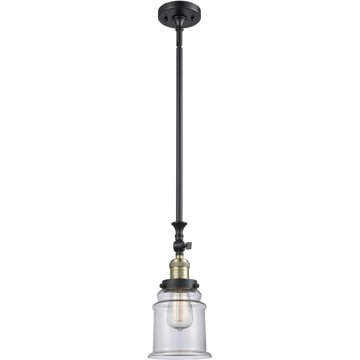 Innovations Lighting 206-BAB-G182 Franklin Restoration Canton Mini Pendant Black Antique Brass