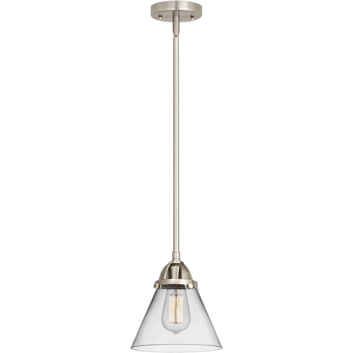 Innovations Lighting 288-1S-SN-G42 Nouveau 2 Cone Mini Pendant Brushed Satin Nickel