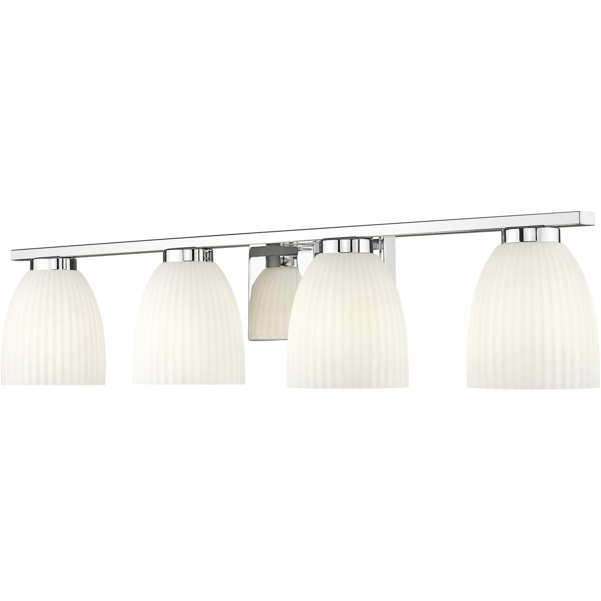 Z-Lite 7518-4V-CH Naya 4 Light 32 inch Chrome Bath Vanity Light Wall Light