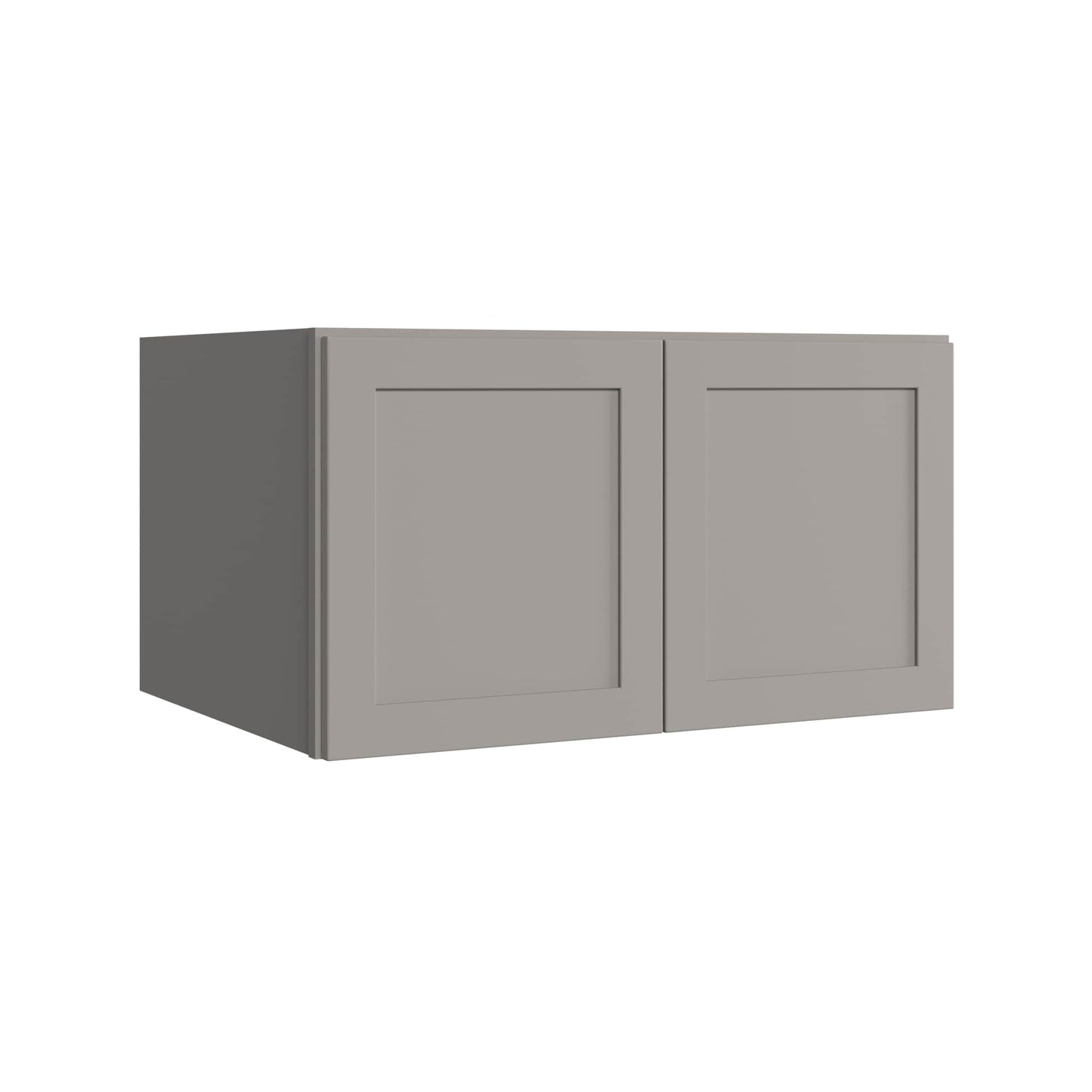 KraftMaid Momentum Deveron 33-in W x 18-in H x 24-in D Pebble Grey Wall Fully Assembled Plywood Cabinet Recessed Panel Shaker