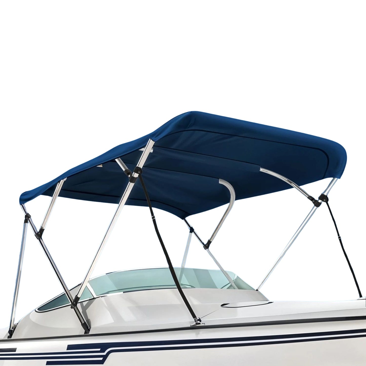 Seal Skin Covers 4 Bow 8'L X 54"H X 97"-103"W Blue Polyester Bimini Top
