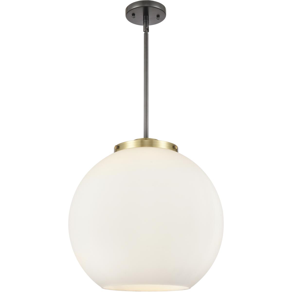 Innovations Lighting 221-3S-BAB-G121-16 Ballston Athens Pendant Black Antique Brass