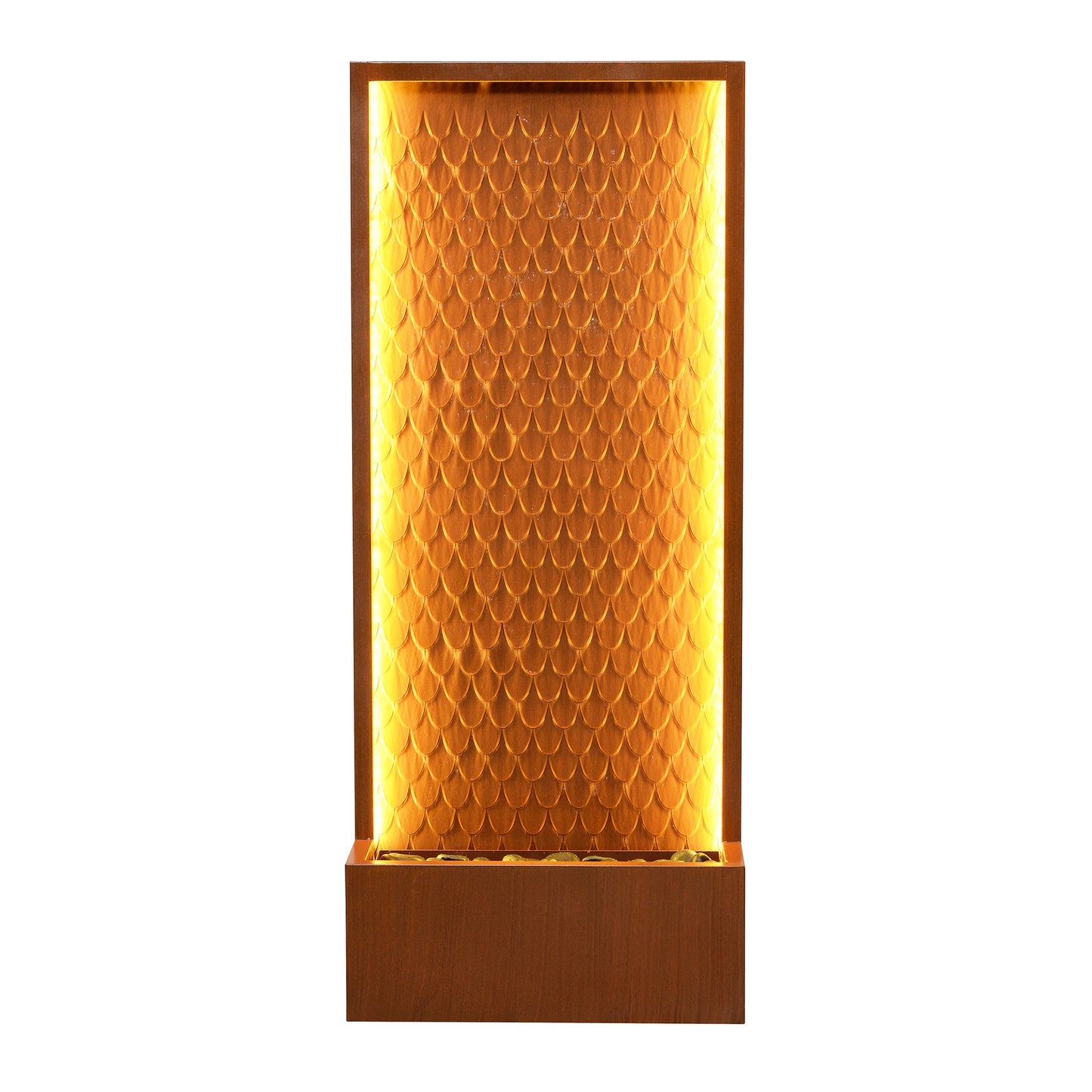 Hi-Line Gift 47.24-in H Cast iron Electric Powered Rock Waterfall Outdoor Fountain Pump Included