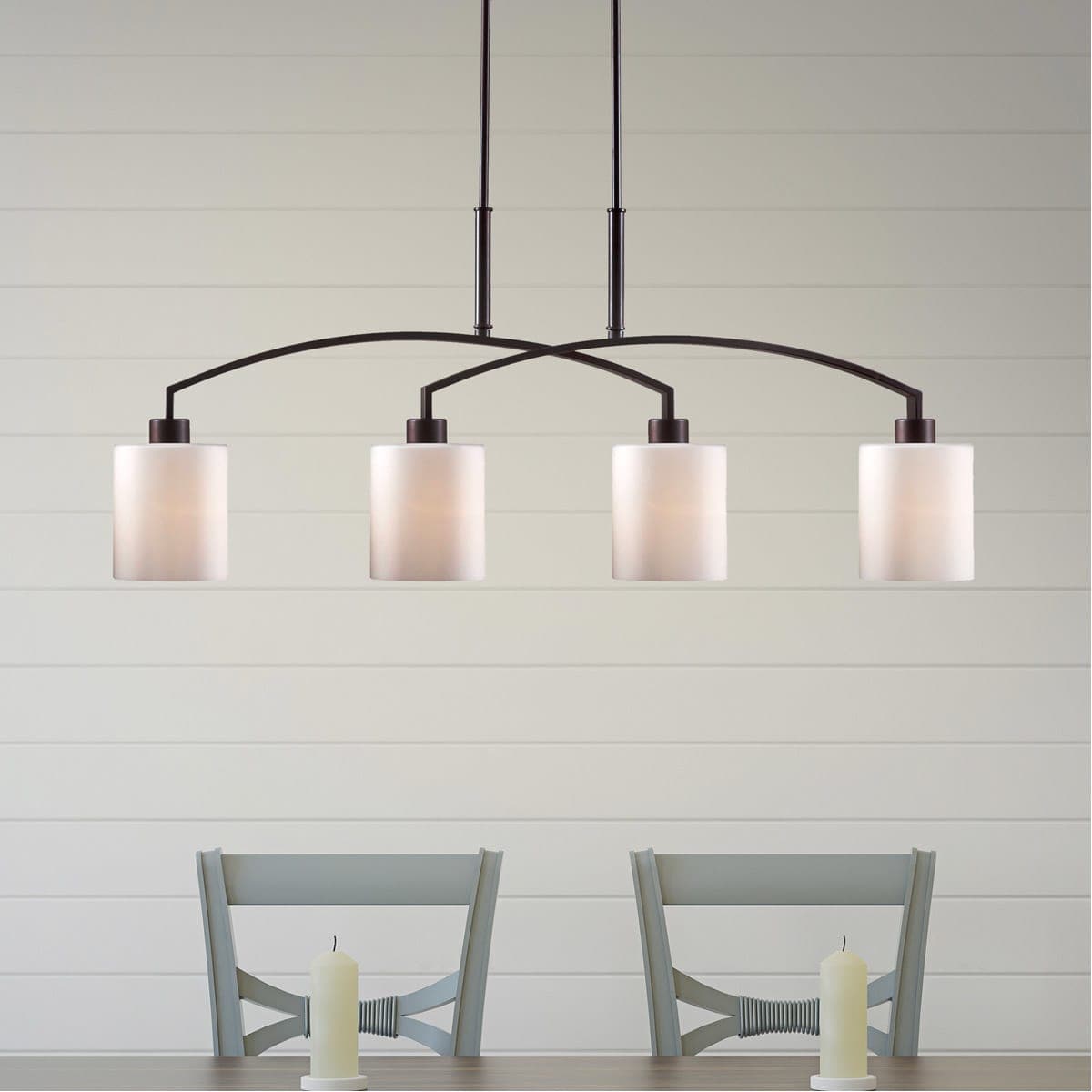 Forte Lighting 2683-04-32 Aubrey 4 Light 42 inch Antique Bronze Island Pendant Ceiling Light