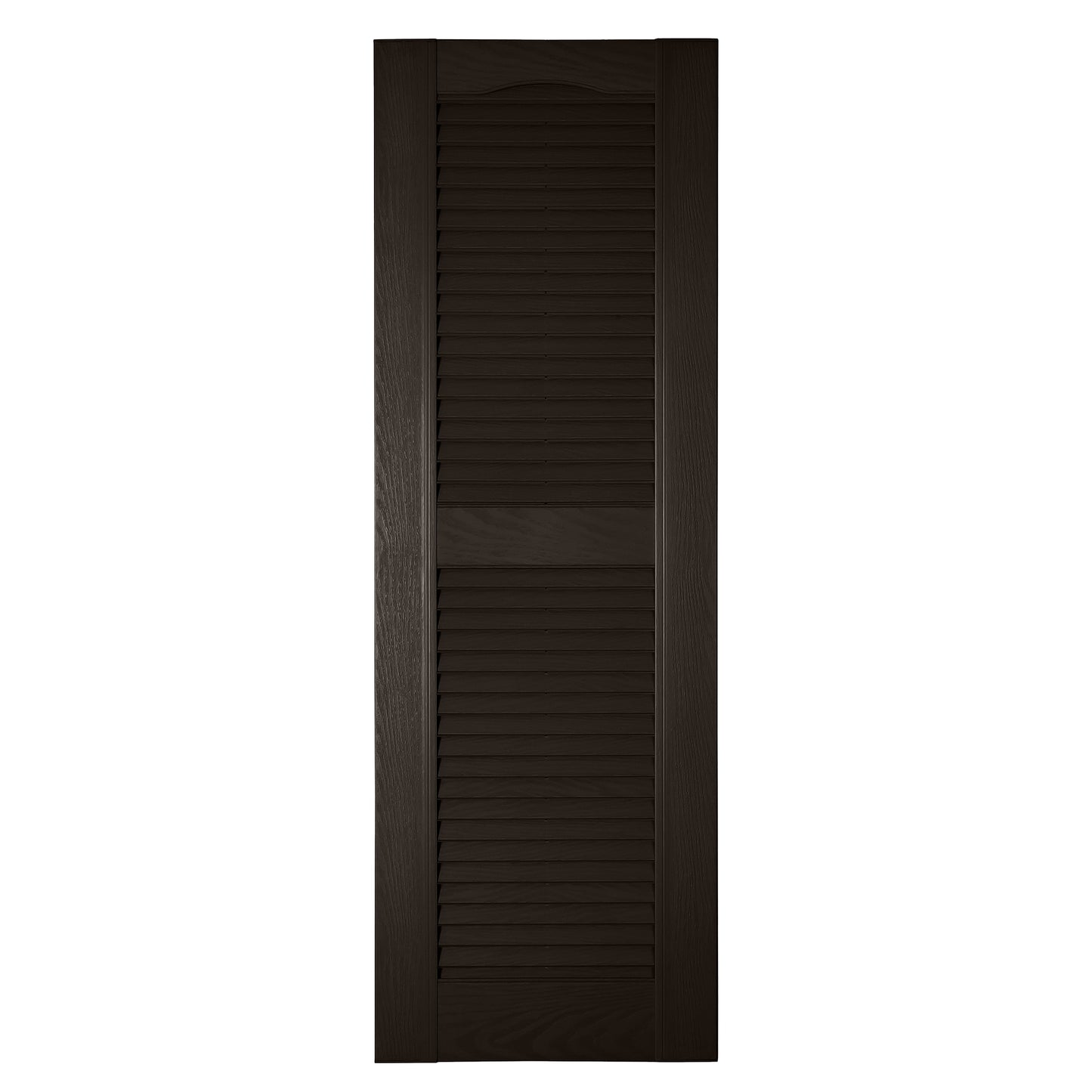 RELIABILT 16.25-in W x 81-in H Chocolate Chip Louvered Polypropylene Exterior Shutters ( 2 -Pack )