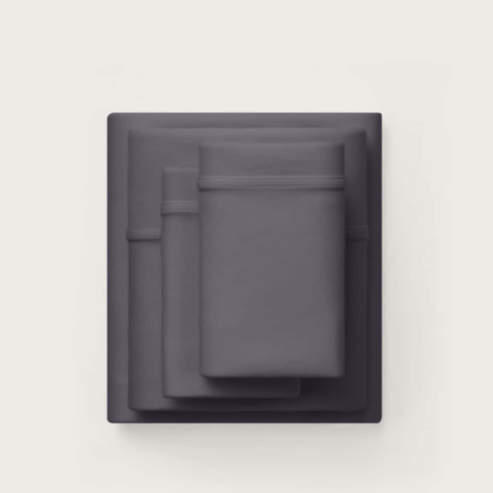 Purple SoftStretch Sheet with Silky-soft and Moisture-wicking - King/California King - Stormy Grey