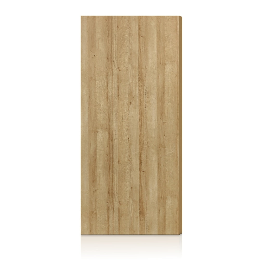 CALHOME 34-in x 80-in Oak Flush Textured Hollow core Prefinished MDF Slab Door