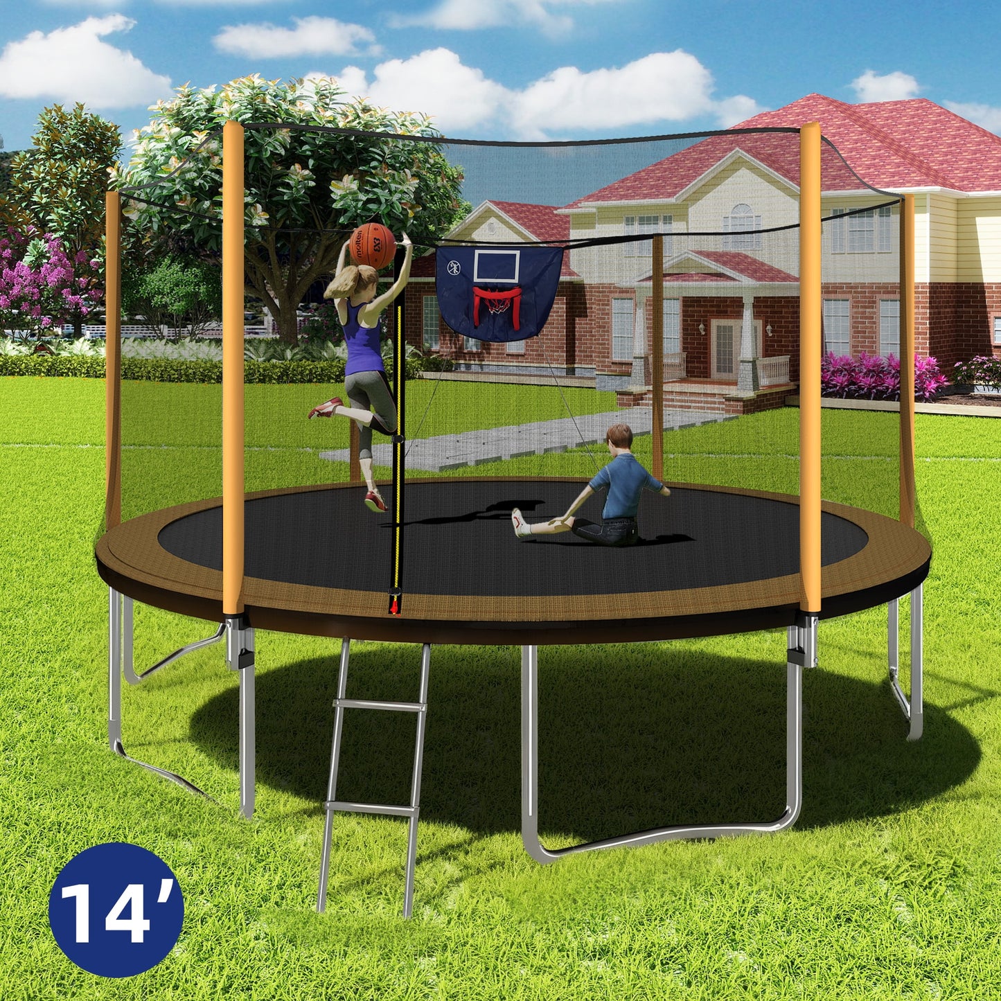 ToolCat 14-ft Round Backyard in Orange
