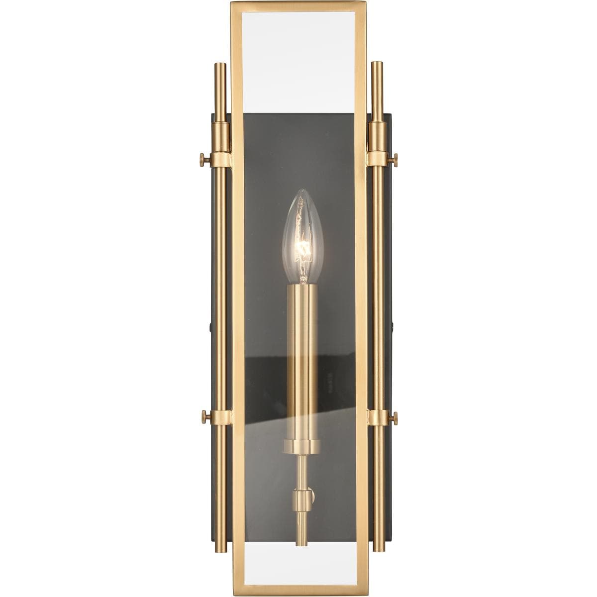Atlas Lighting and Home WL11109-GD Mechanist Sconce Wall Light in Gold with Matte Black