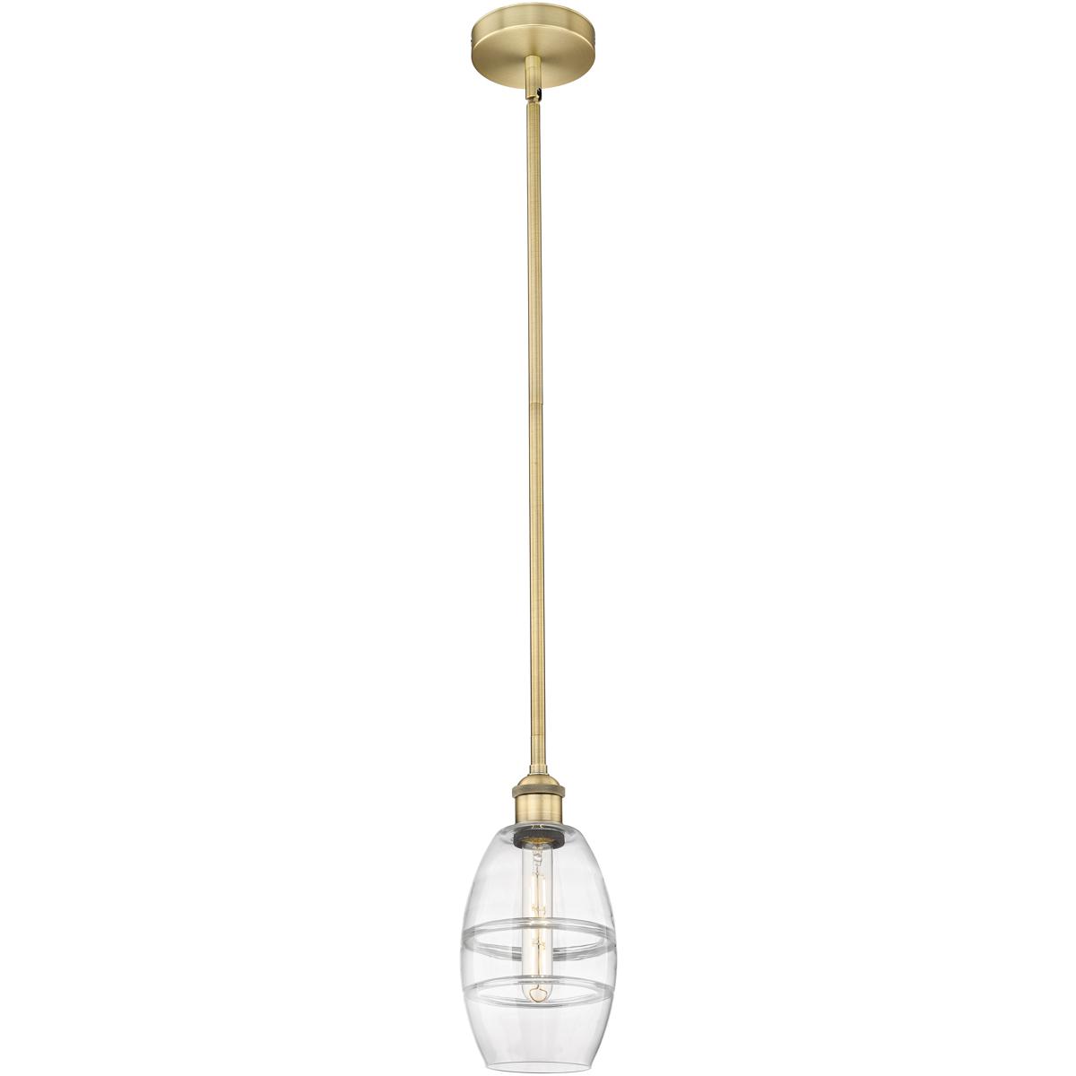 Innovations Lighting 616-1S-BB-G557-6CL Edison Vaz Mini Pendant Brushed Brass