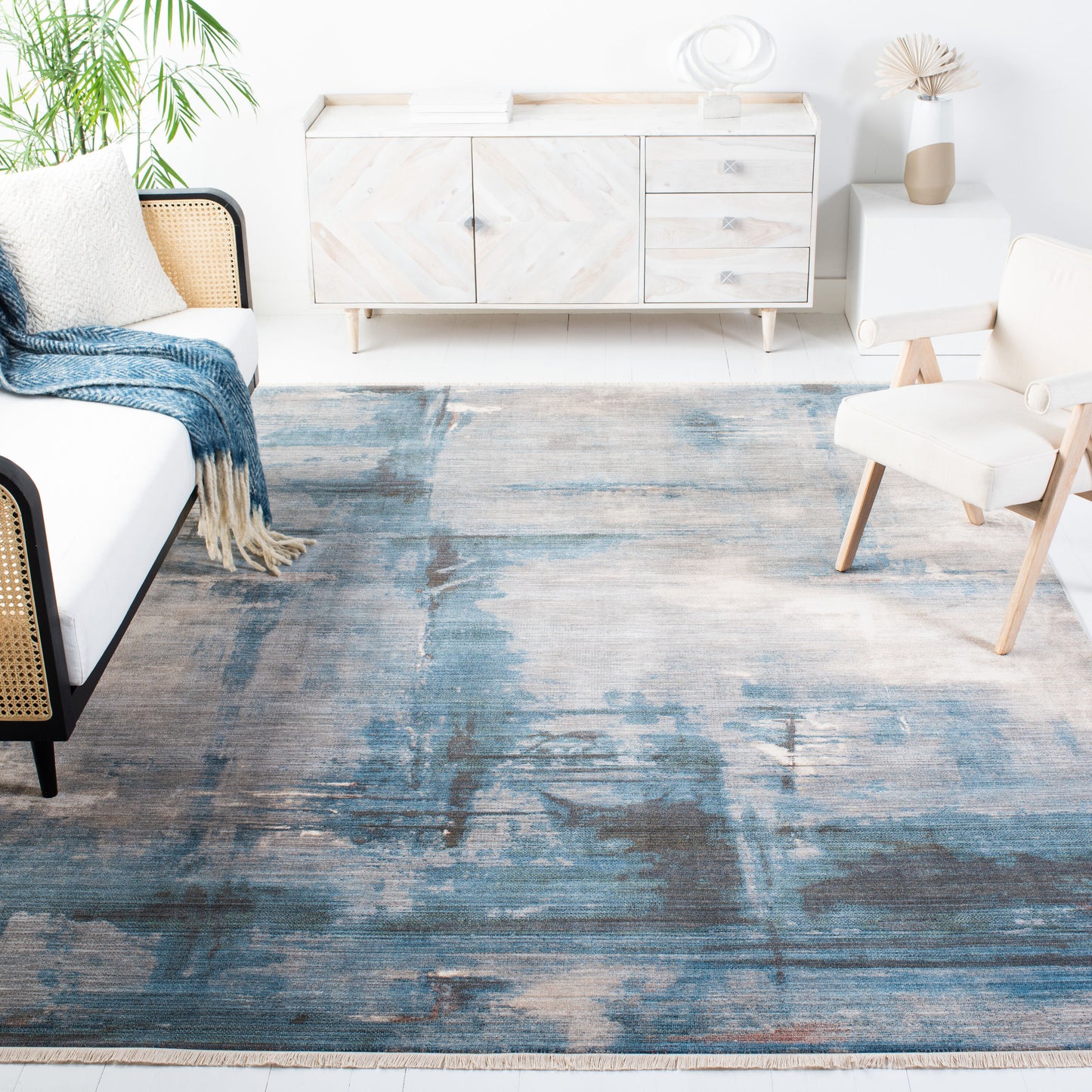 Safavieh Vintage Persian 456F Blue Grey 8 x 10 Rectangular Area rug