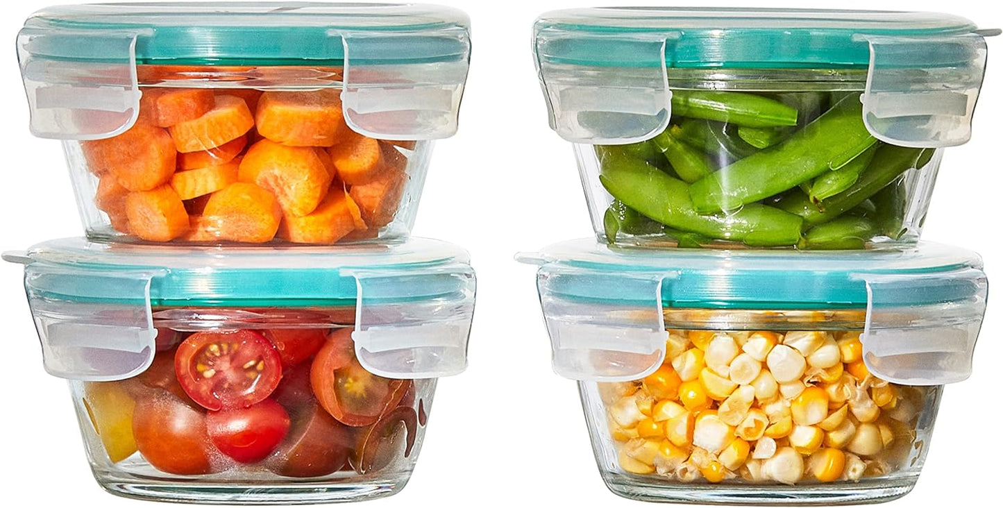 OXO Good Grips 8 Piece Prep, Serve and Store Smart Seal Glass Food Storage Set