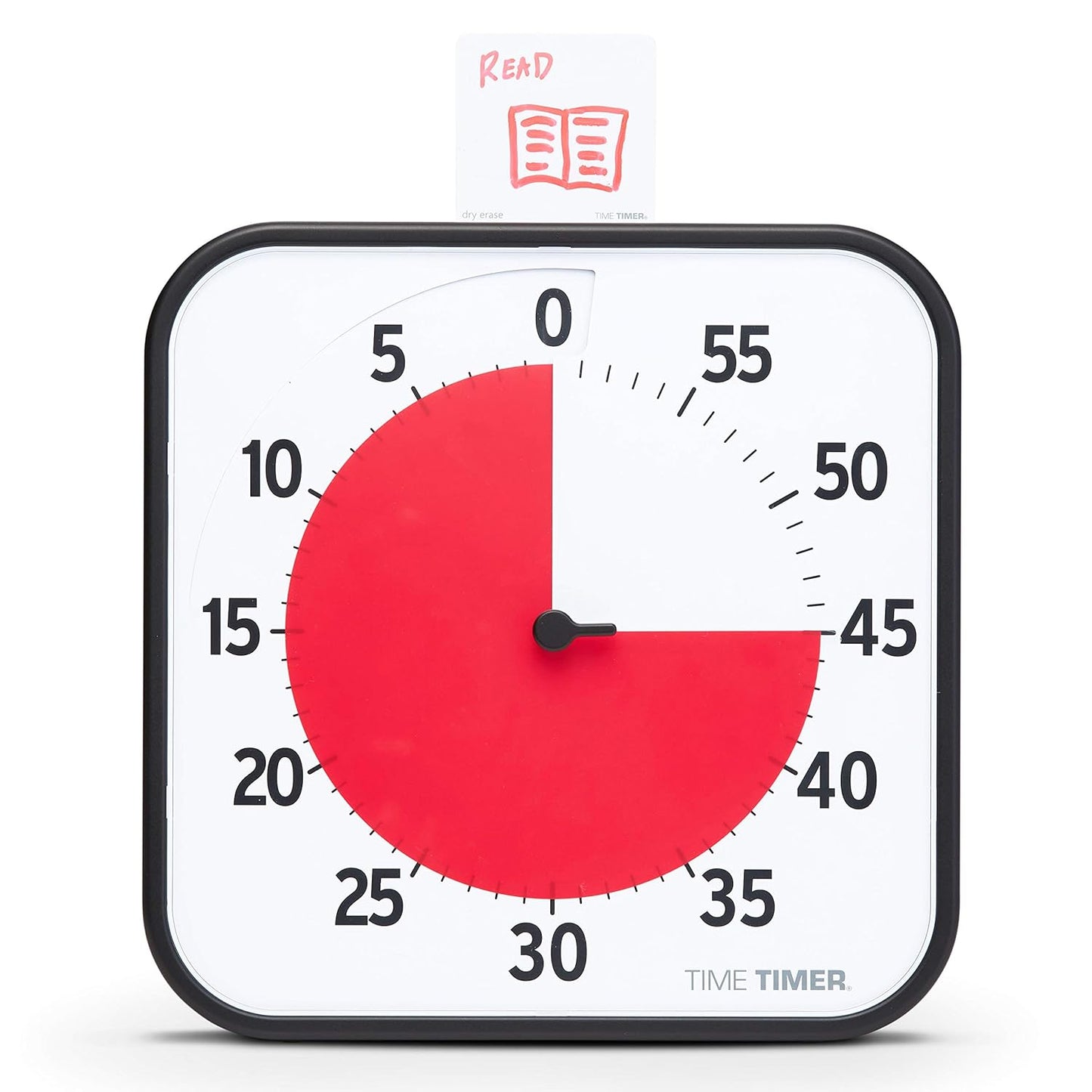 TIME TIMER 12 inch Visual Timer 60 Minute Kids Desk Countdown Clock with Dry Erase Activity Card, Also Magnetic for Classroom, Homeschooling Study Tool, Task Reminder, Home and Kitchen Timer