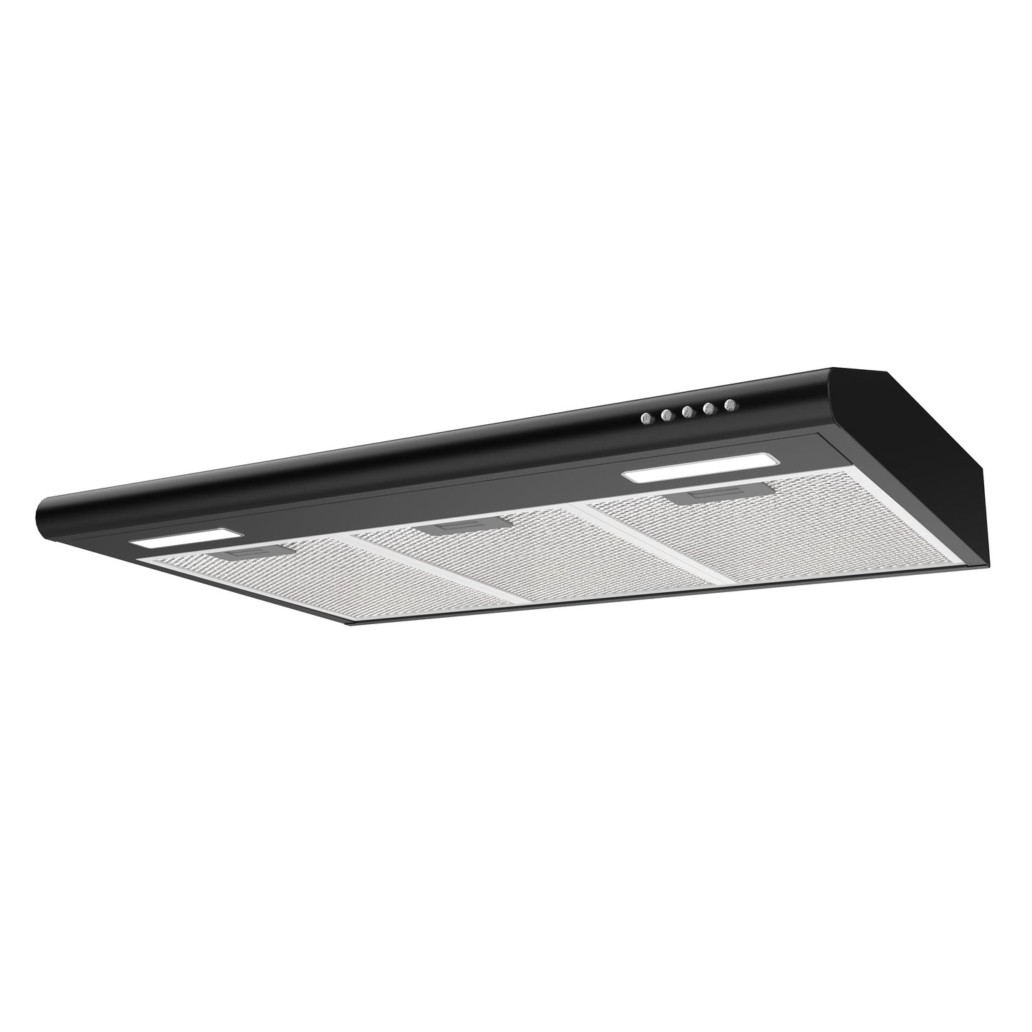CIARRA Slim Range Hood 30 inch Under Cabinet Black