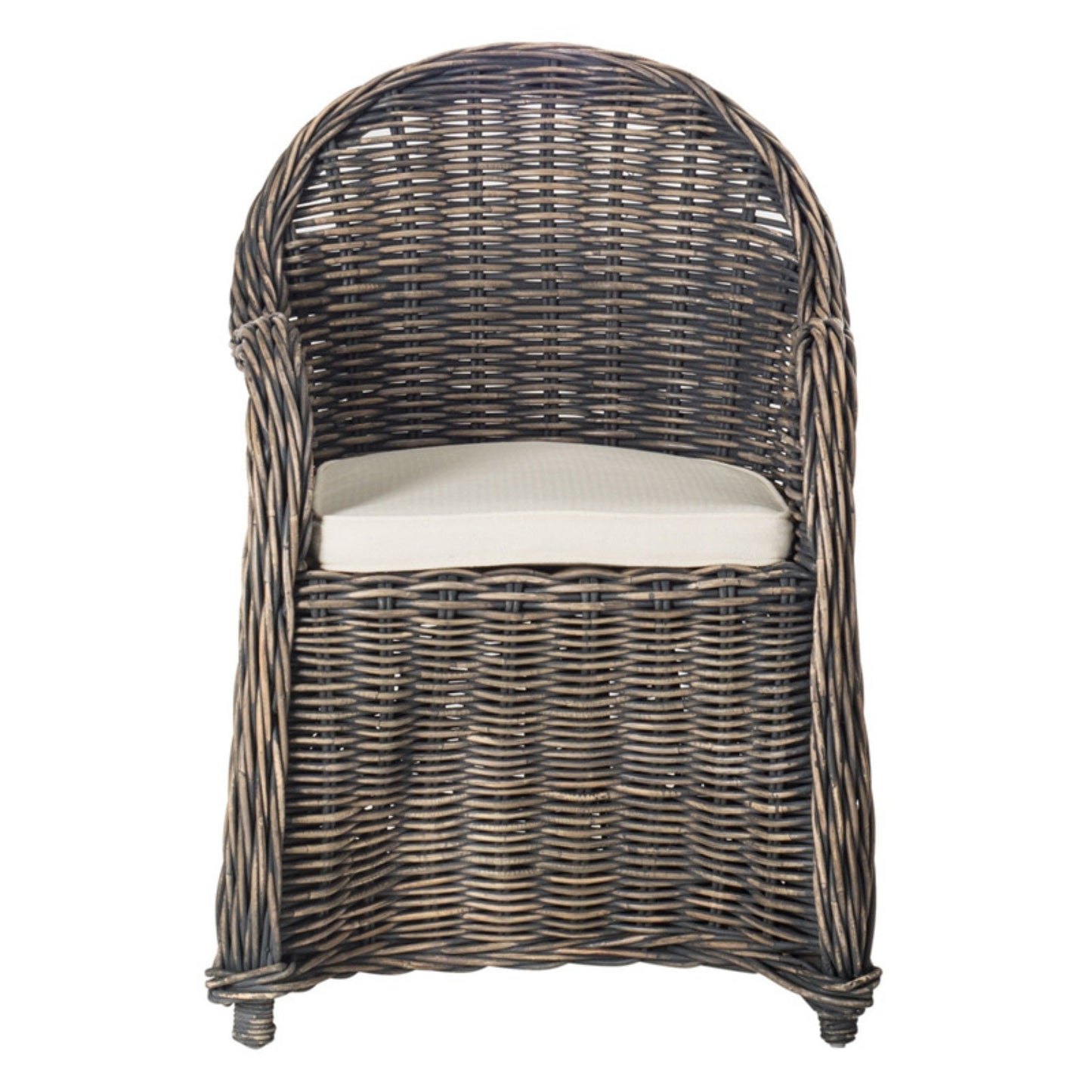 Safavieh Callista Wicker Club Chair, Black Wash