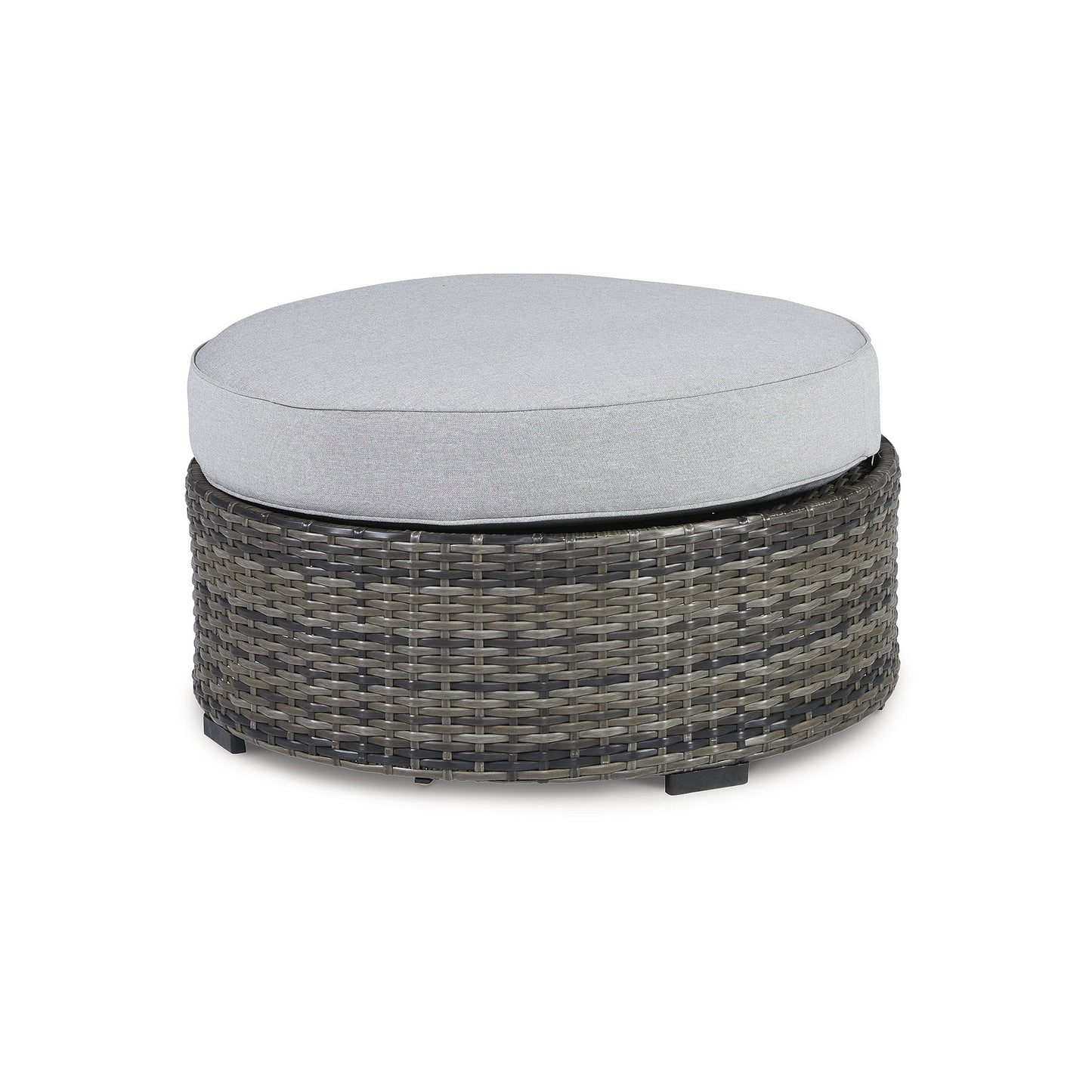 Signature Design by Ashley Casual Harbor Court Ottoman with Cushion Gray