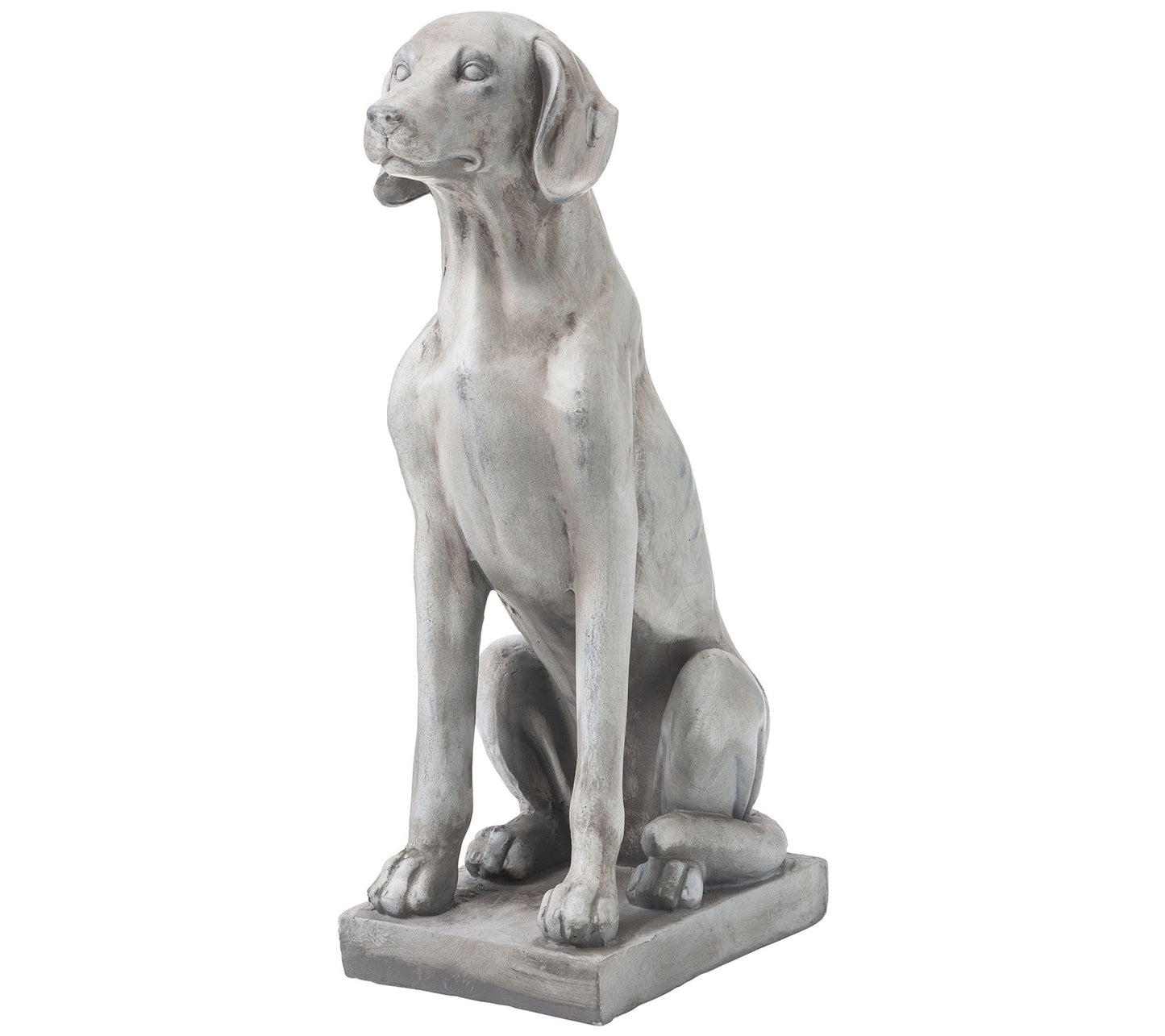 Glitzhome Loyal Lab Dog Lawn Garden Statue