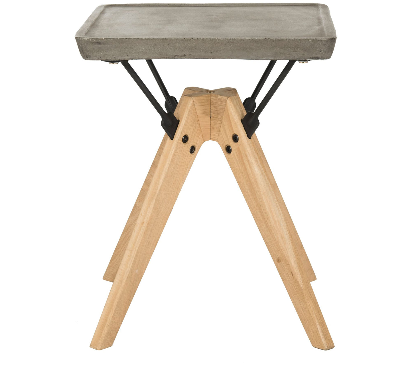 Marcio Indoor/Outdoor Modern Concrete Side Table by Safavieh