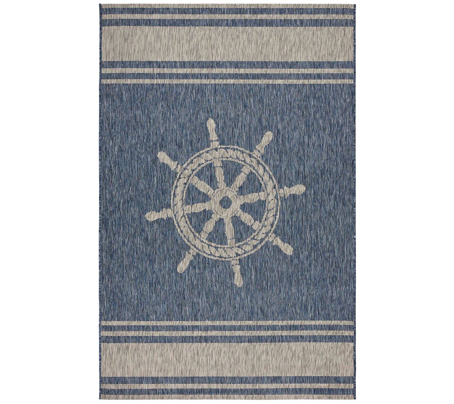 Ox Bay Nautical Helm Indoor/Outdoor Captiva Rug7'9" x 9'5"
