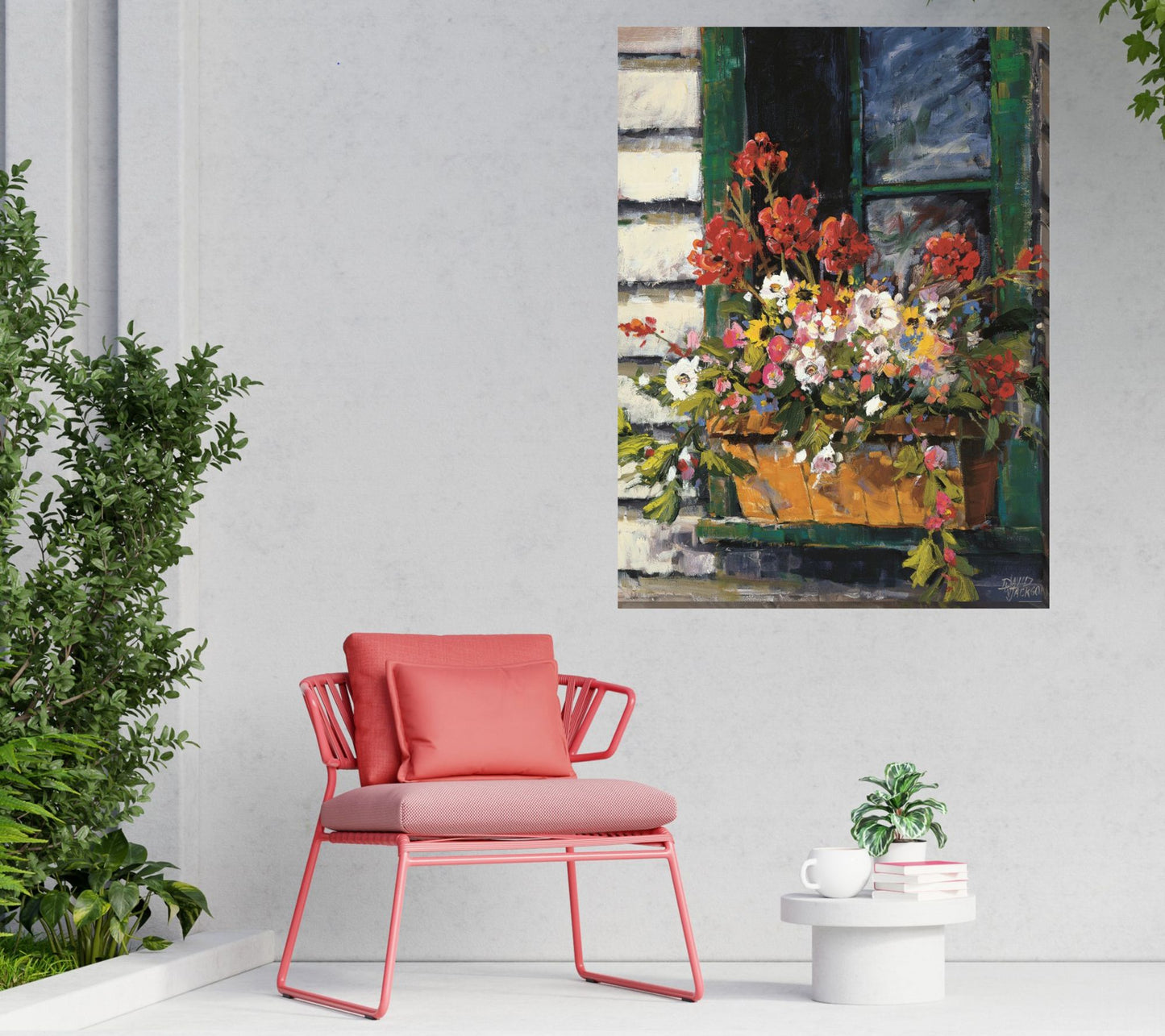 West of the Wind Window Of Color Outdoor CanvasArt 30x40