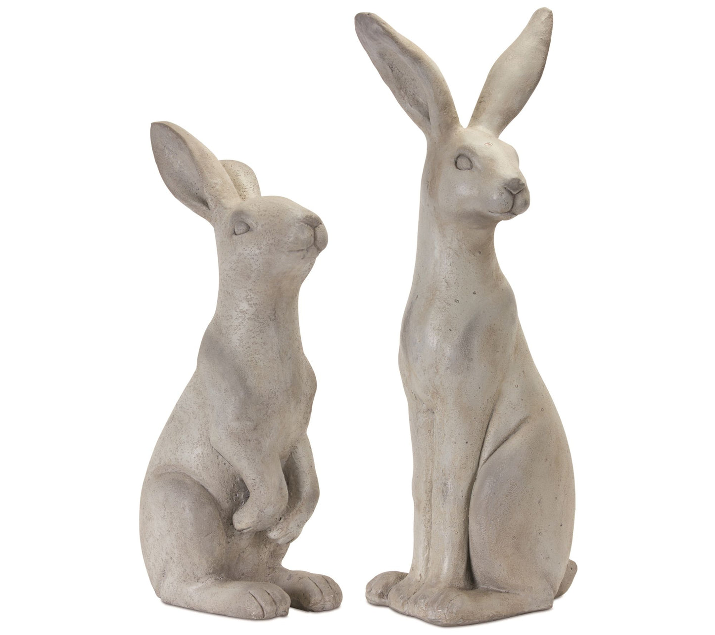 Melrose Stone Rabbit Statue (Set of 2)