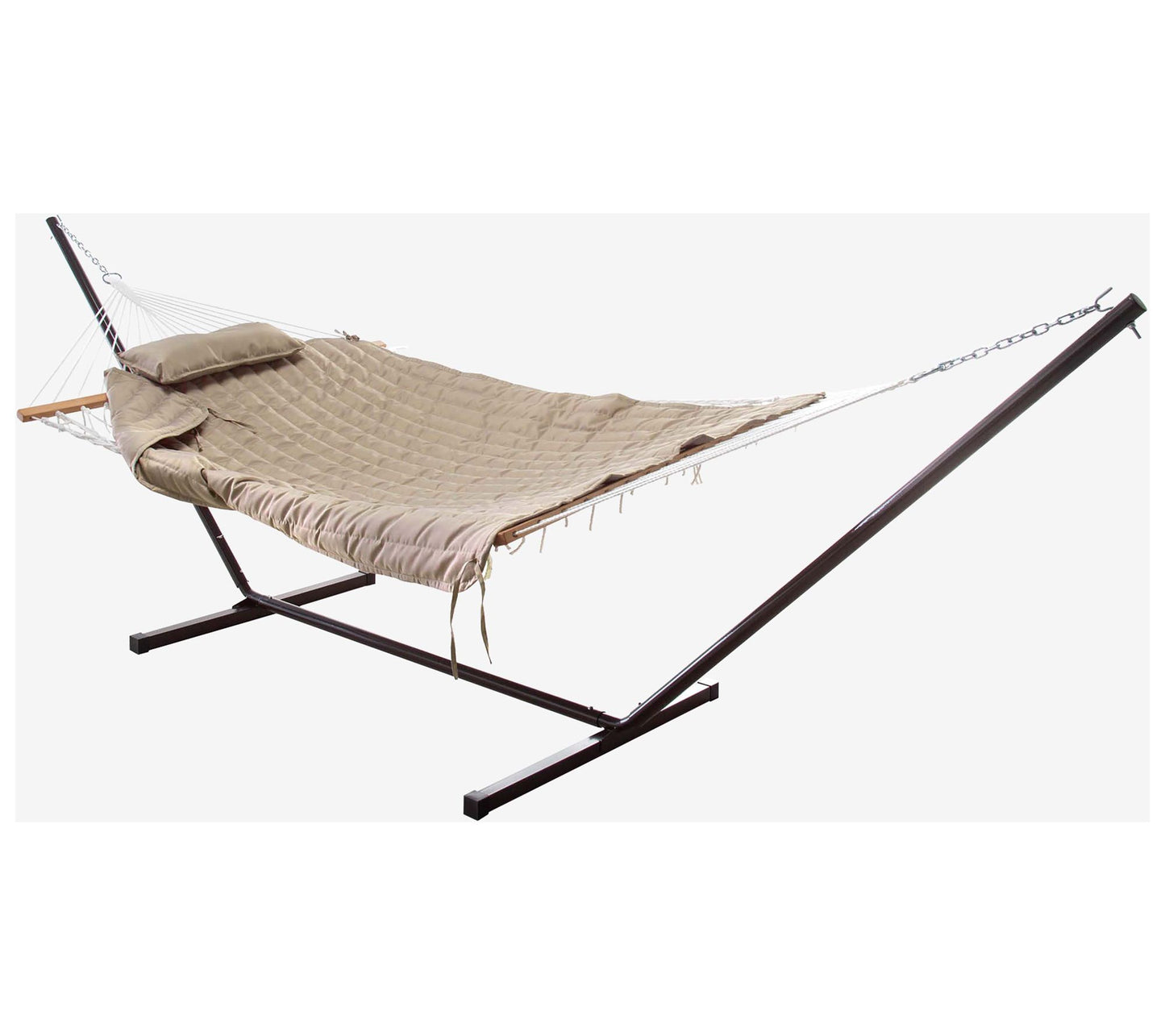 Castaway Living Macrame Hammock and Pillow withStand