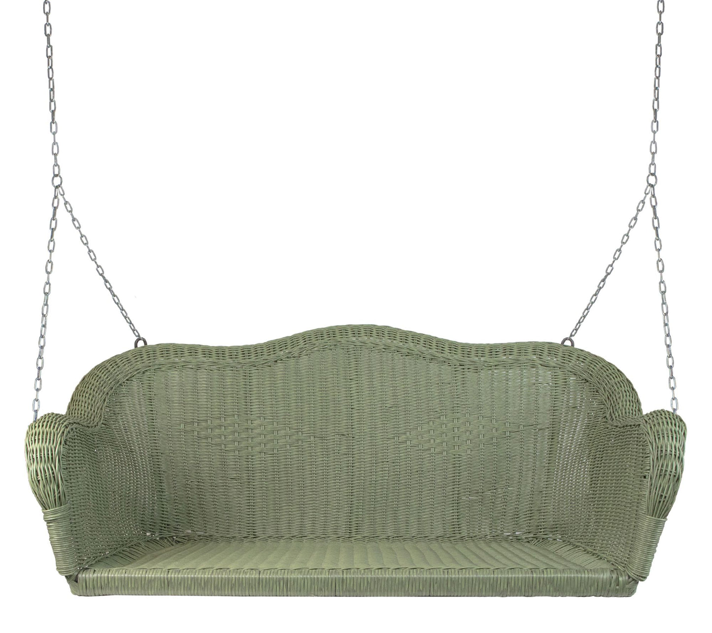 Northlight Hand Woven Resin Wicker Porch Swingith Chain