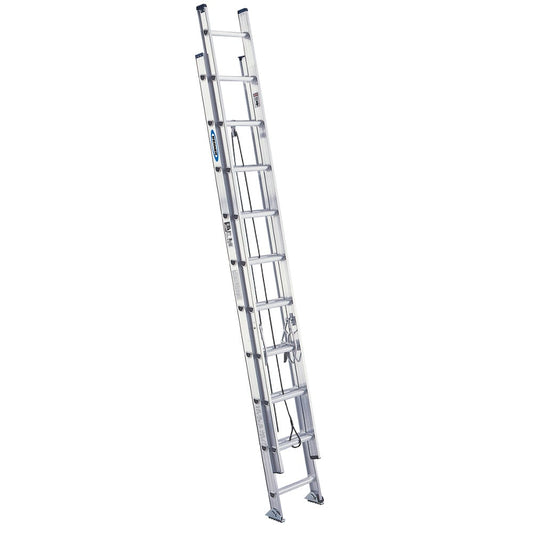 Werner D1500-2 20-ft Aluminum Type 1a- 300-lb Load Capacity Extension Ladder D1520-2