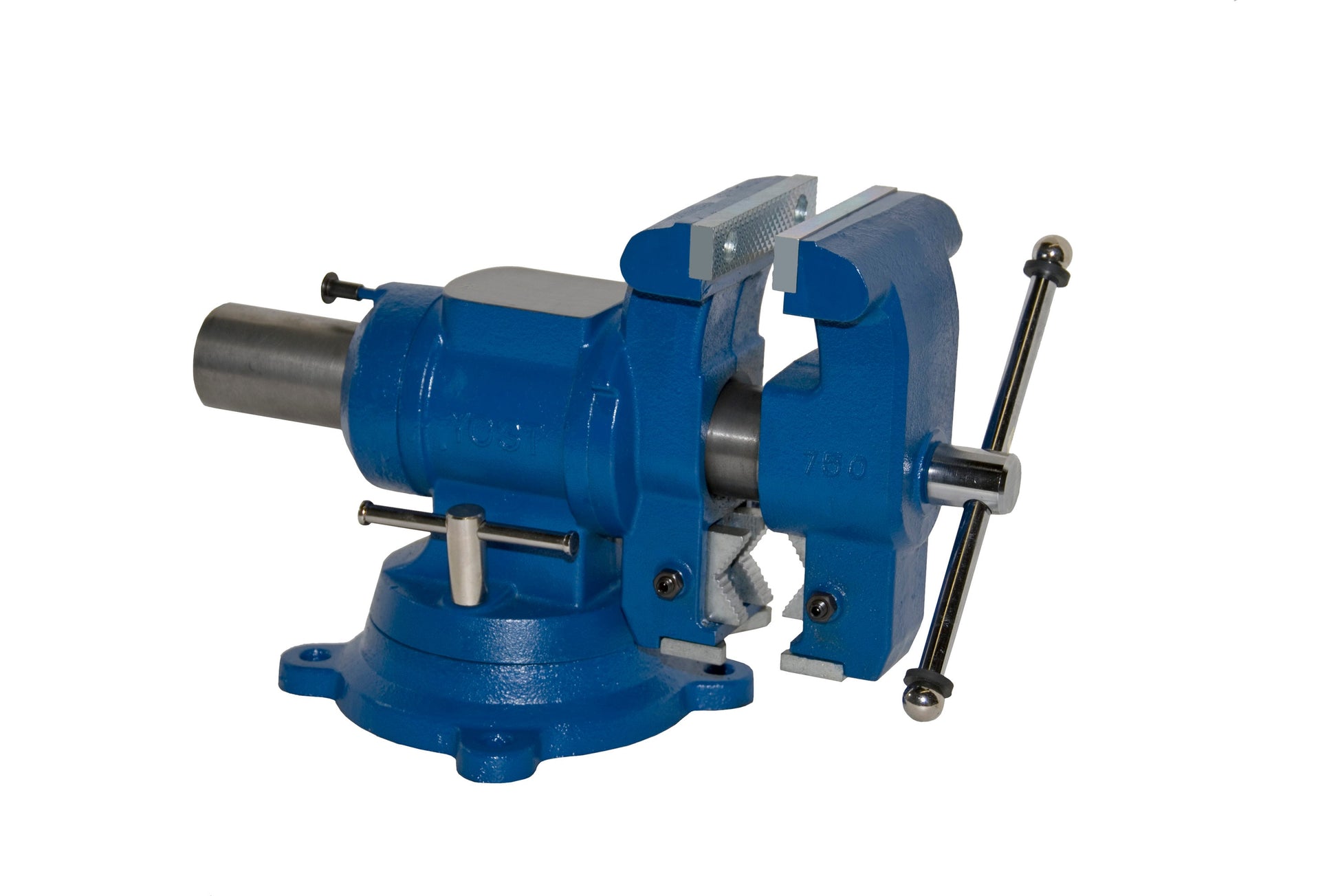 Yost Heavy Duty 5-1/8-in Jaw Width Vise, 4-in Jaw Opening, 3.5-in Throat Depth, 360 Rotation with Locking at 30 Intervals 750 - DI