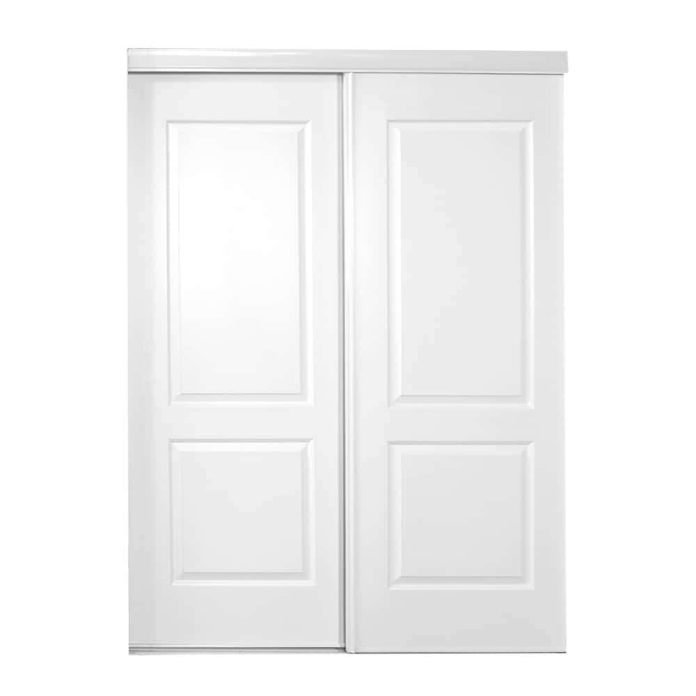 RELIABILT Ashbury 60-in x 80-in White 2-panel Prefinished MDF Closet Sliding Door ( Hardware Included )