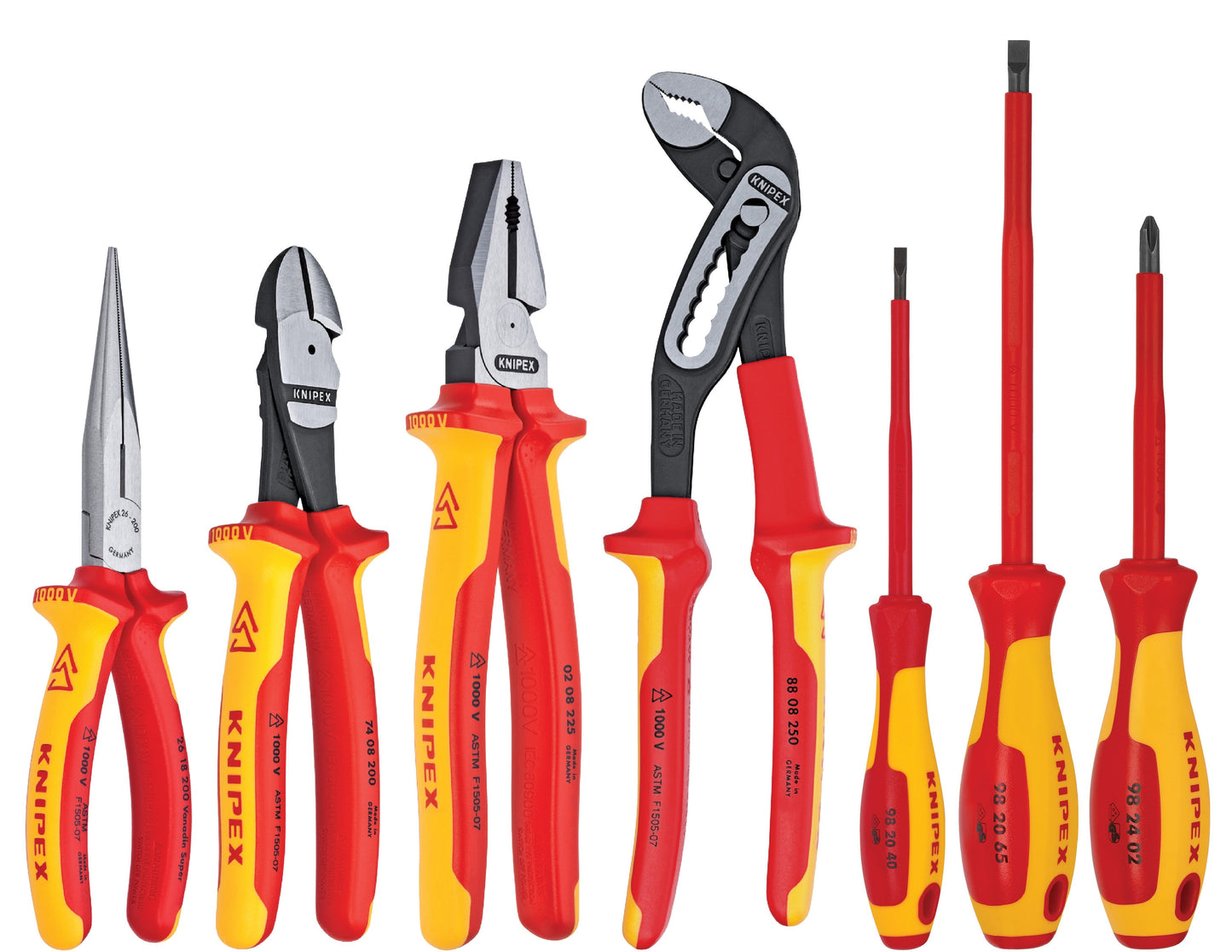 KNIPEX 7-Pack Assorted Pliers with Soft Case 9K 98 98 27 US