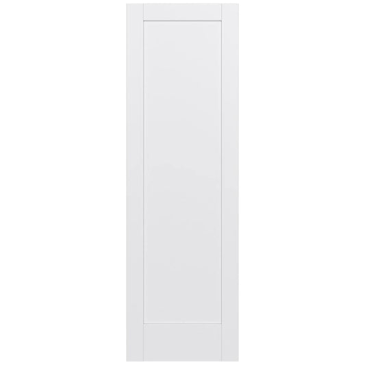 JELD-WEN MODA Shaker 30-in x 96-in Primed 1-panel square Smooth Solid core Primed MDF Slab Door