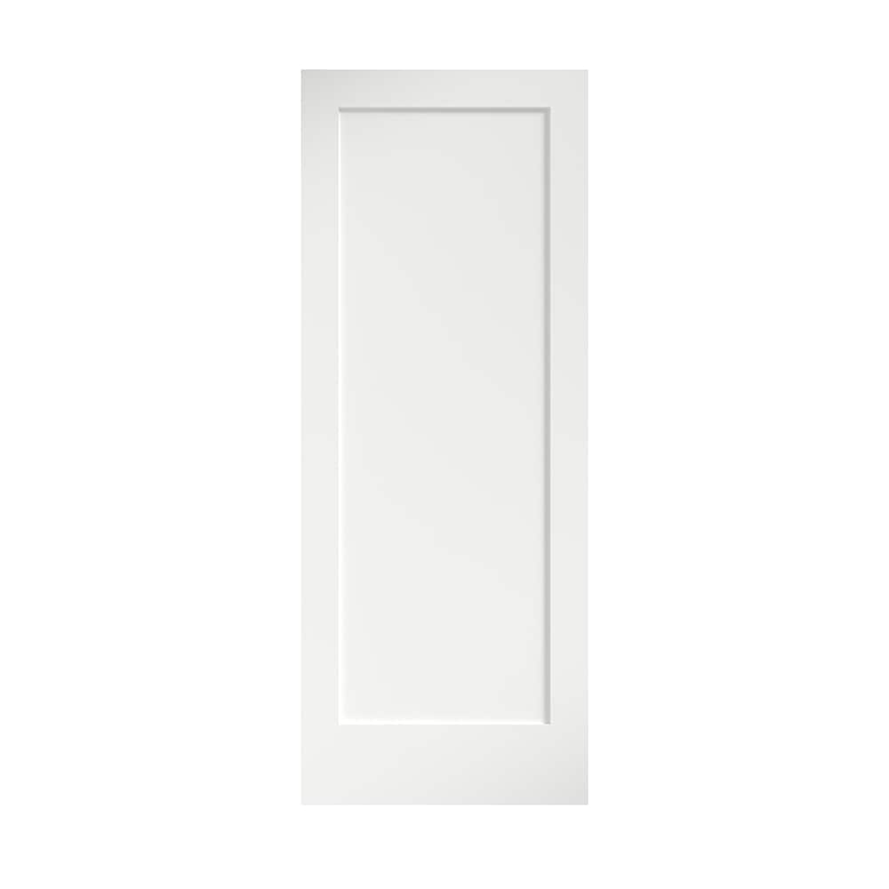 EightDoors 1.375-in x 36-in x 80-in Primed white 1-panel Smooth Solid core Primed MDF Slab Door