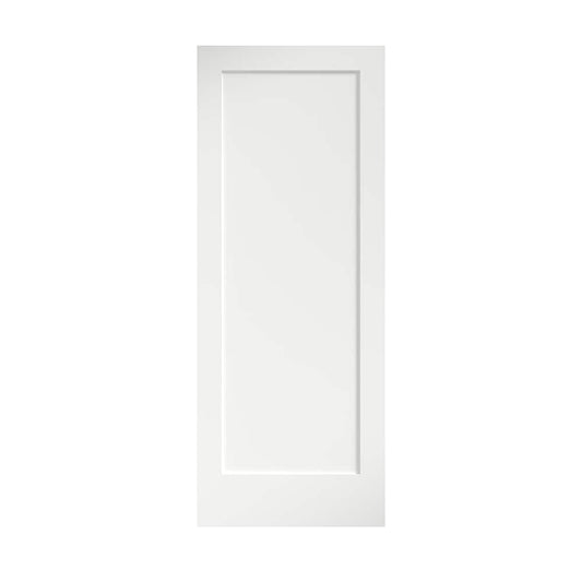 EightDoors 1.375-in x 36-in x 80-in Primed white 1-panel Smooth Solid core Primed MDF Slab Door