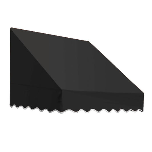 Awntech San Francisco 64.5-in Wide x 36-in Projection x 24-in Height Fabric Black Solid Fixed Window/Door Awning